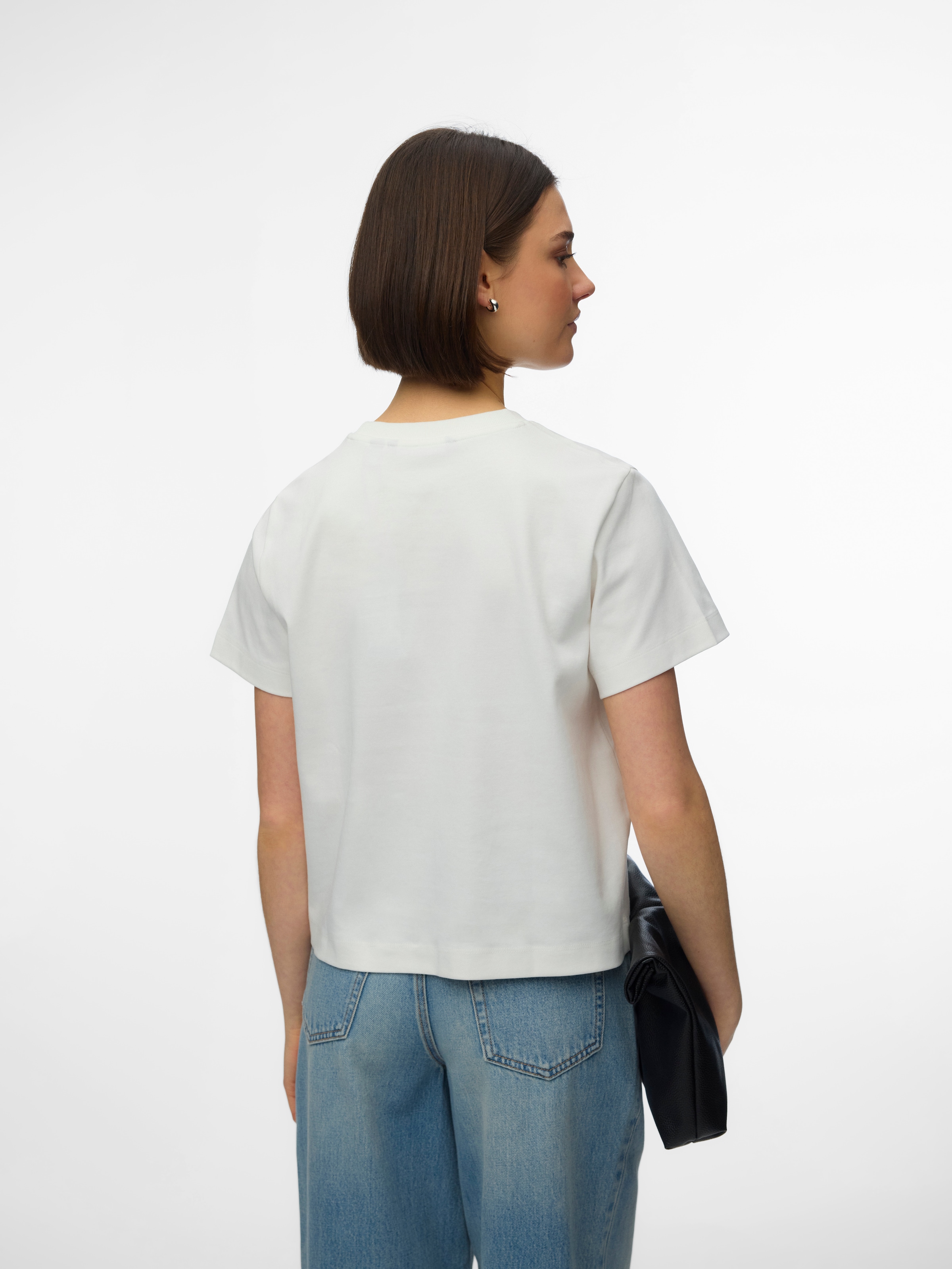 Vero Moda Kurzarmshirt »VMSARA METTE SS TOP BOX JRS GA NOOS« Baumwolle, regular fit