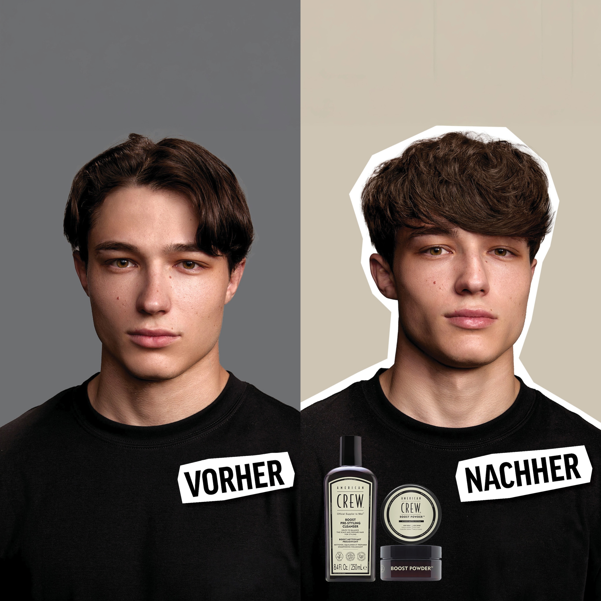 American Crew Haarshampoo »Boost Pre-Styling Cleanser Shampoo 250ml«, (1 tlg.), Vegan, ohne Silikone & Sulfate.