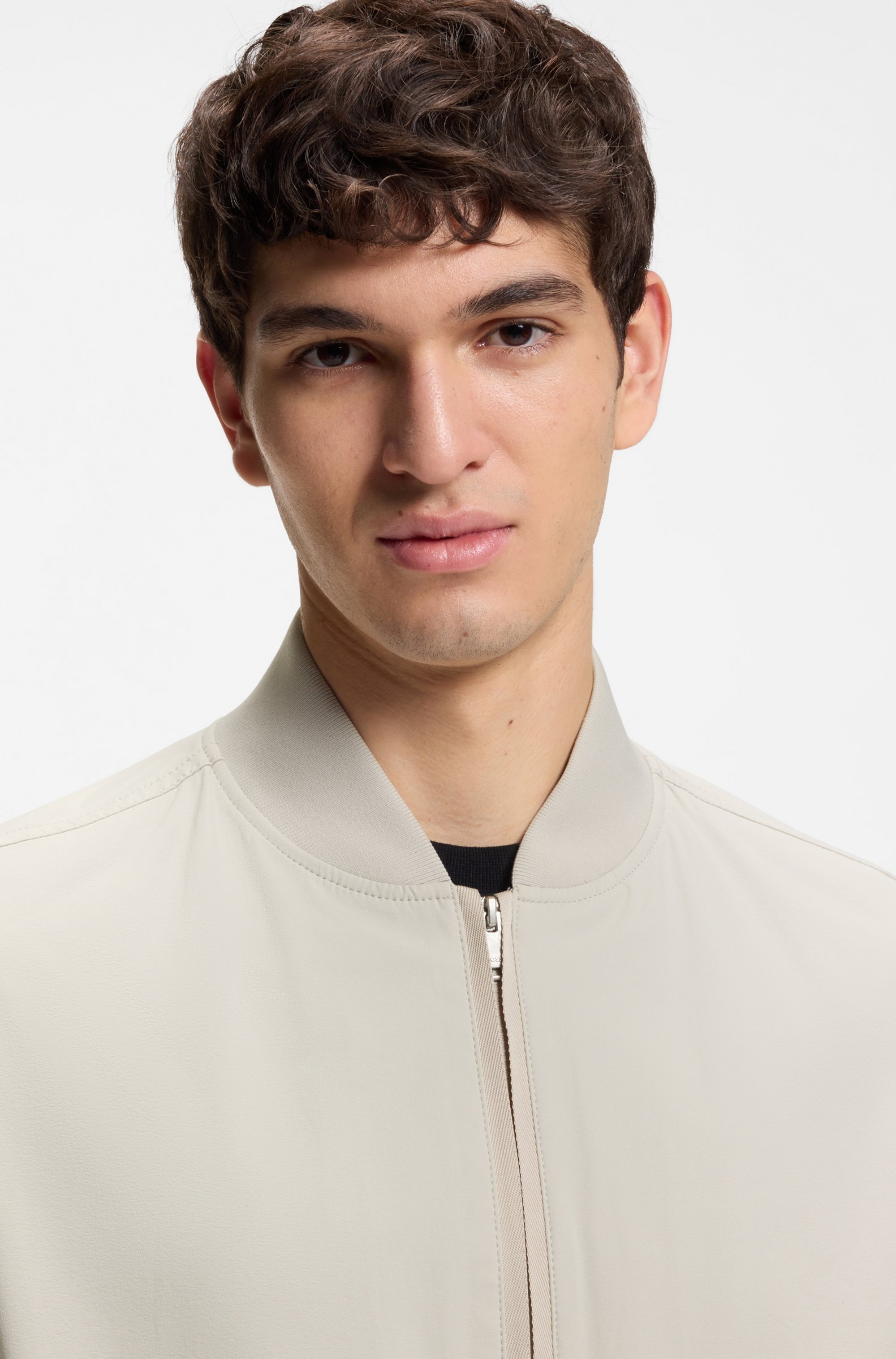 Thumbnail - BOSS ORANGE Blouson "Osruf" Rippbündchen, Regular Fit, 2-wege-Reißverschluss