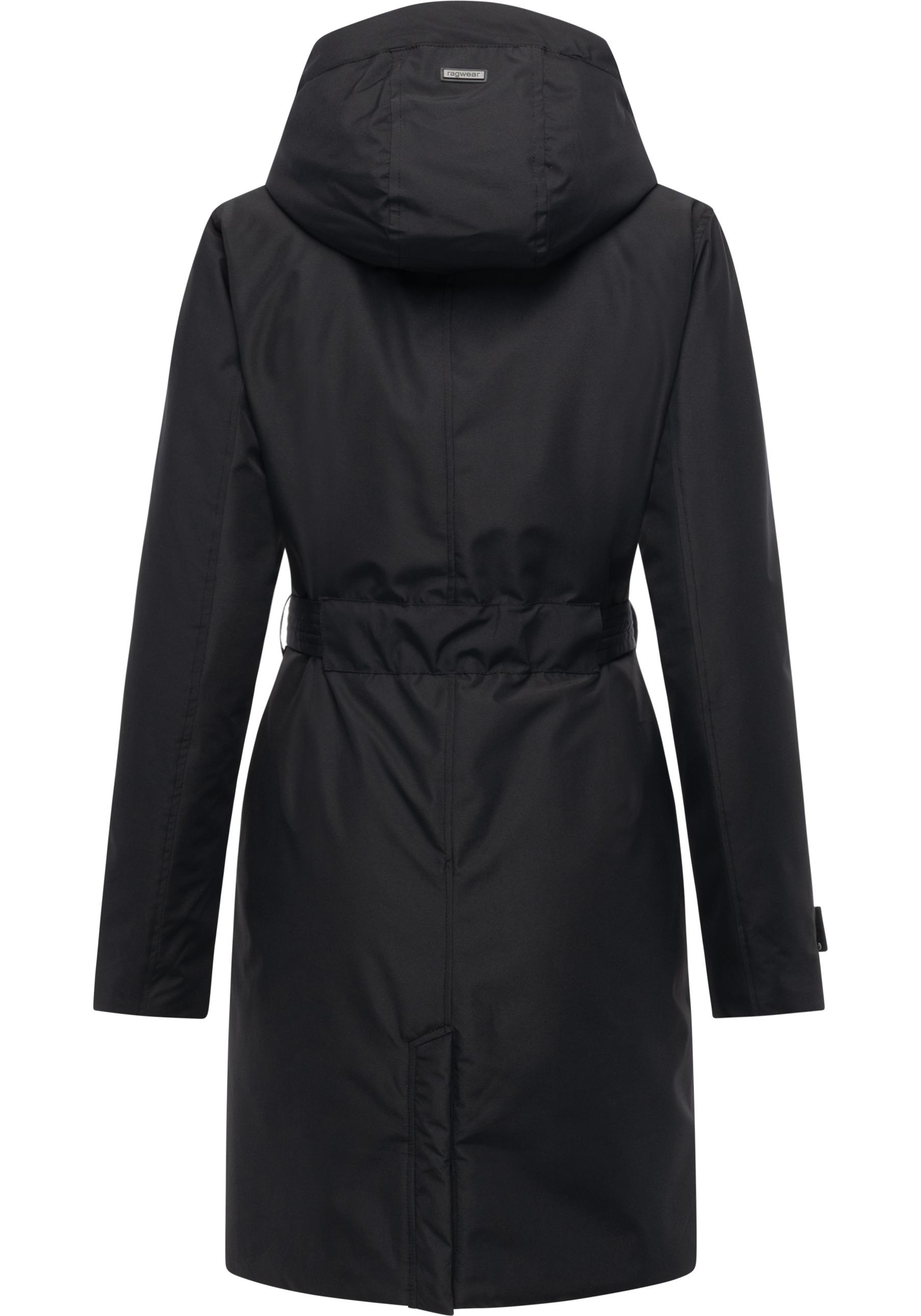 Thumbnail - Ragwear Kurzmantel "Horatia Warm YOUMODO" Wasserdichter Wintermantel mit Bindegürtel