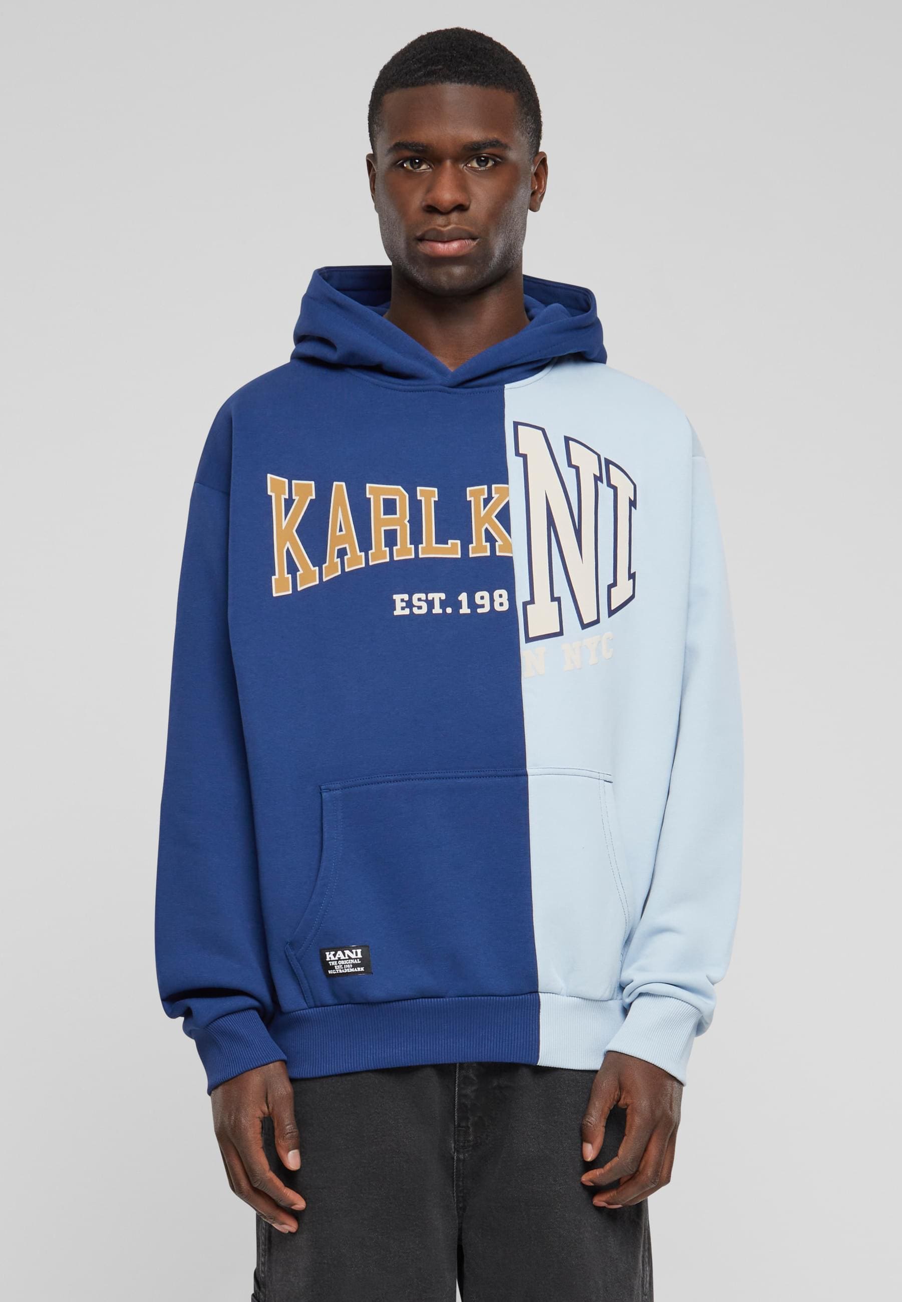 Karl Kani Kapuzensweatshirt »Karl Kani Herren KU234-005-1 KK Woven Retro Split OS Hoodie«, (1 tlg.)