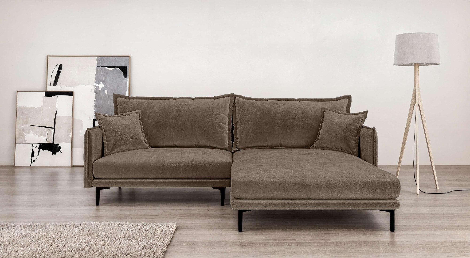 Home affaire Ecksofa "ALEXANDRIA mit Recamiere rechts oder links bestellbar günstig online kaufen