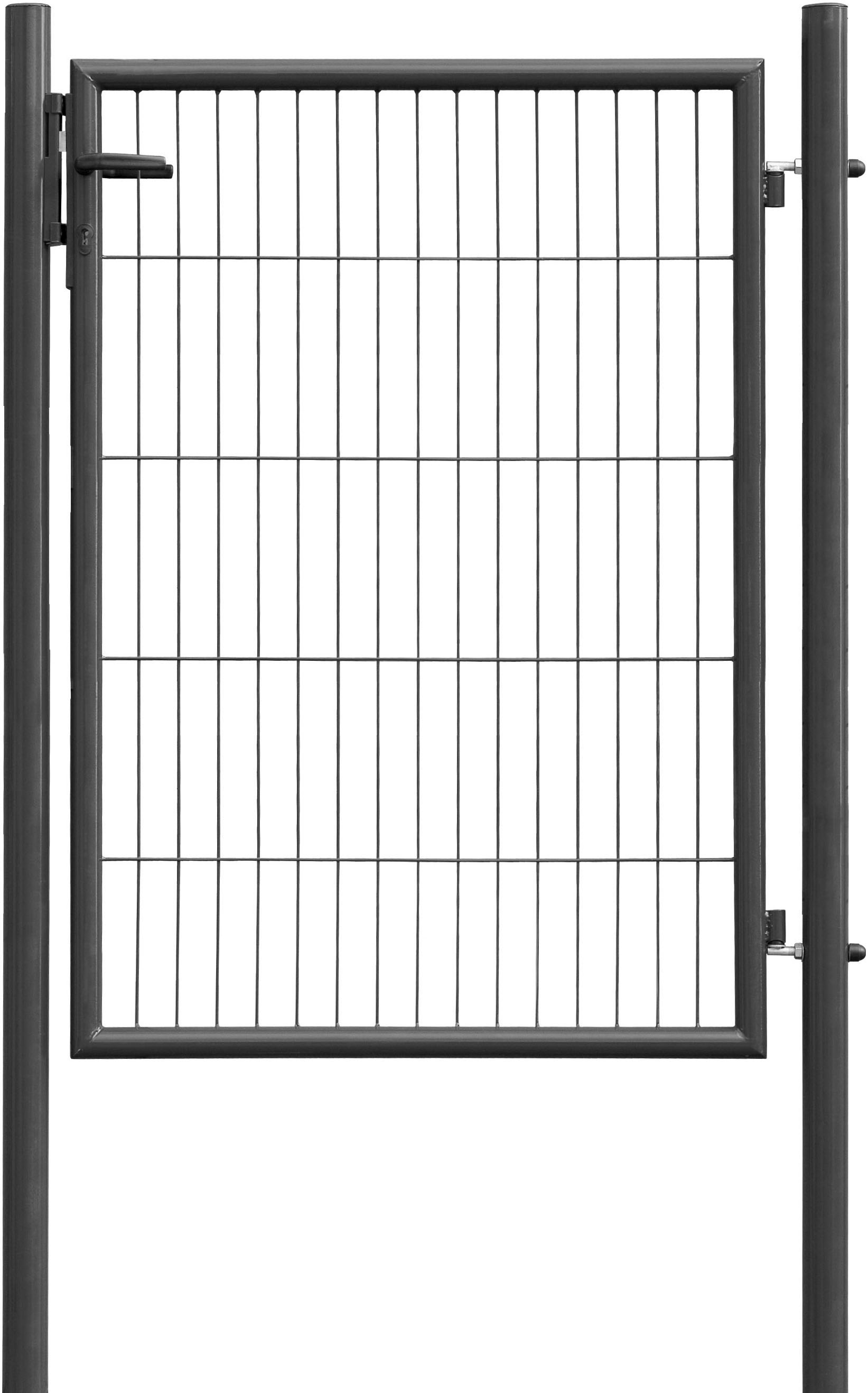 GARDEN N MORE Zauneinzeltür "Einzeltor Standard" 125 cm hoch, anthrazit günstig online kaufen