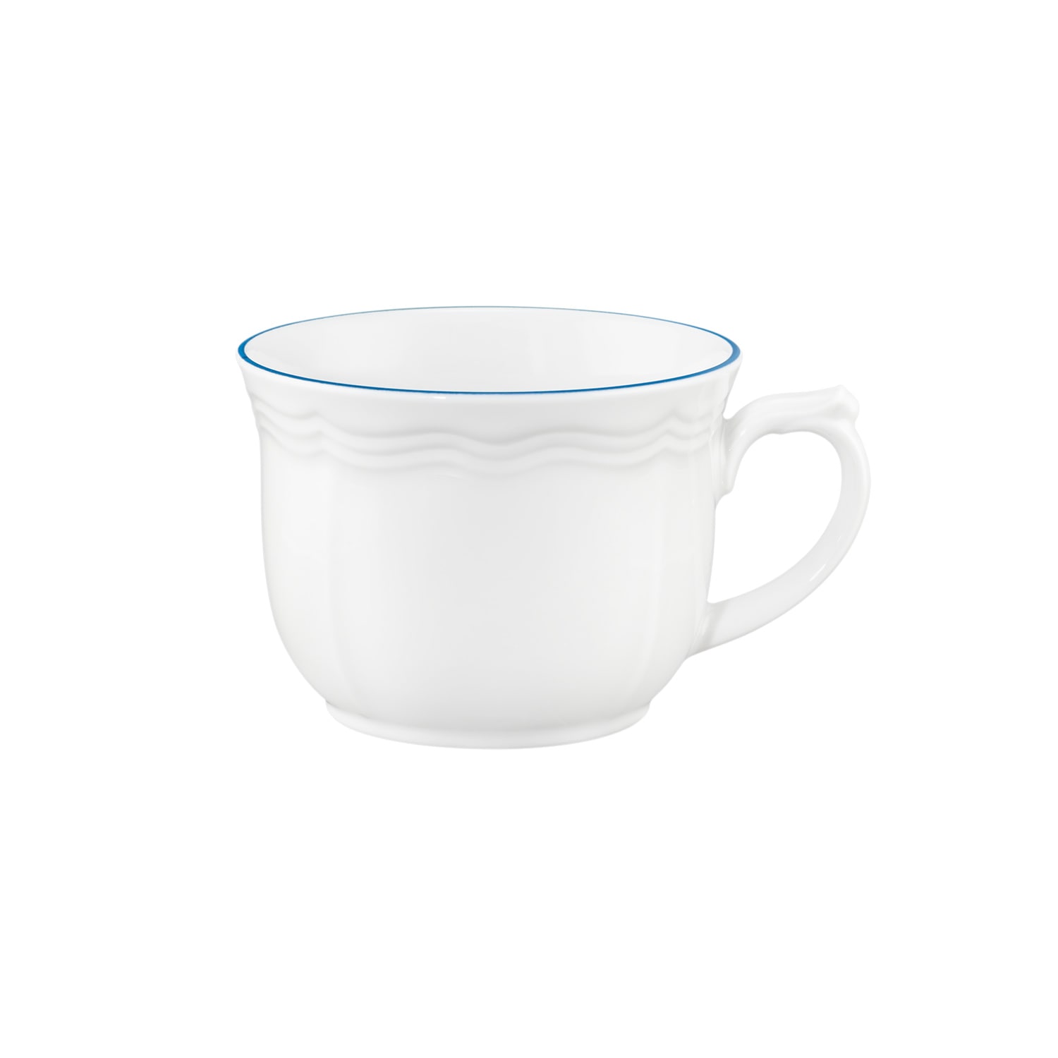Seltmann Weiden Kaffeeservice »Kaffeeservice 18-teilig Sonate Blue Lines«, (Set, 18 tlg.), Kaffeetasse, Untertasse, Teller
