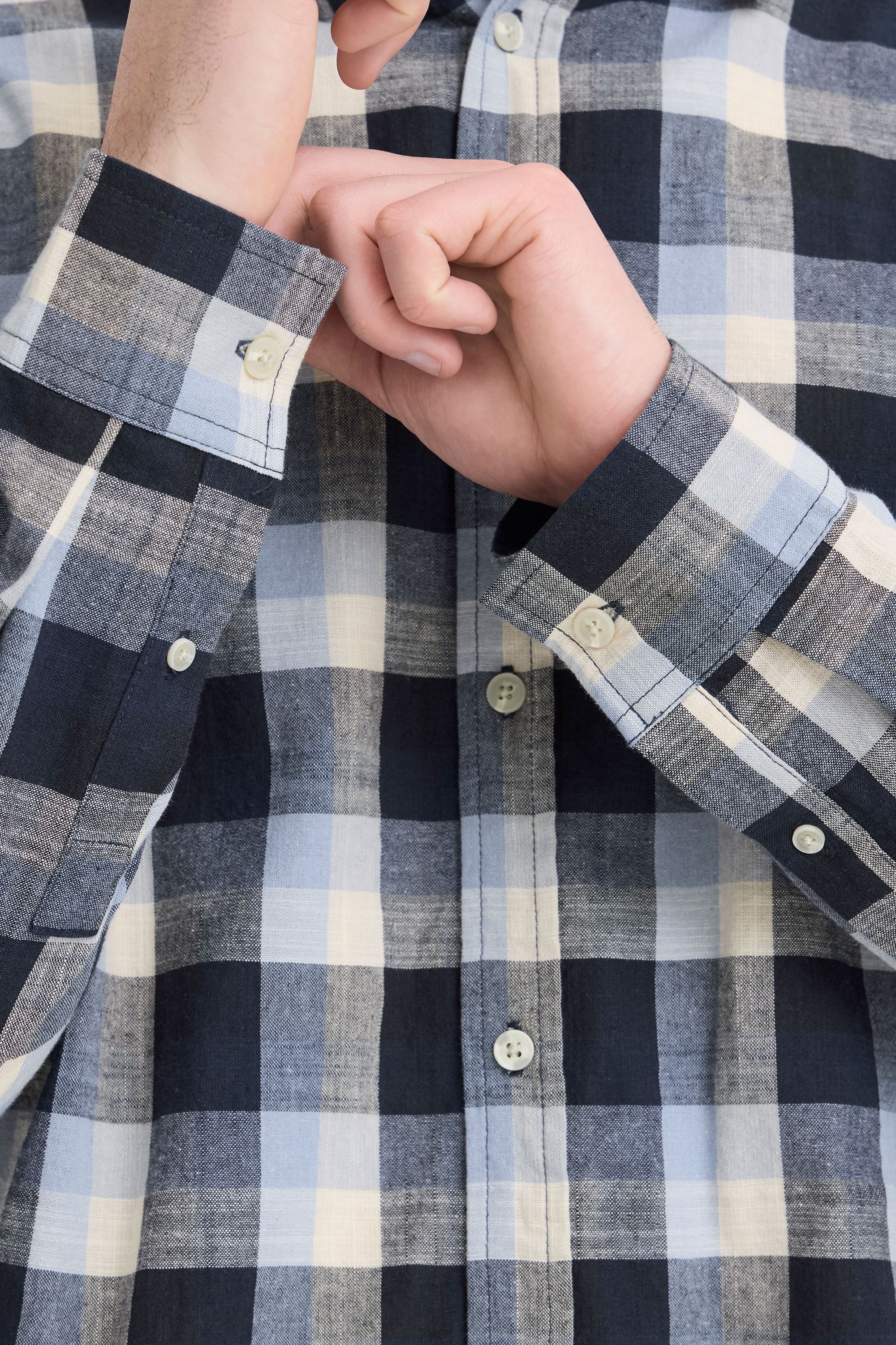 Blend Langarmhemd »BHDaris« Modisches Hemd mit Karomuster