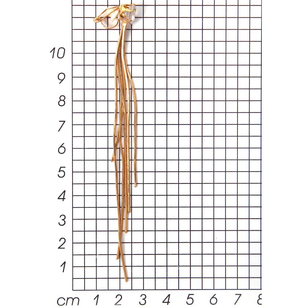 Firetti Paar Ohrclips »mehrreihig, elegant, vergoldet«