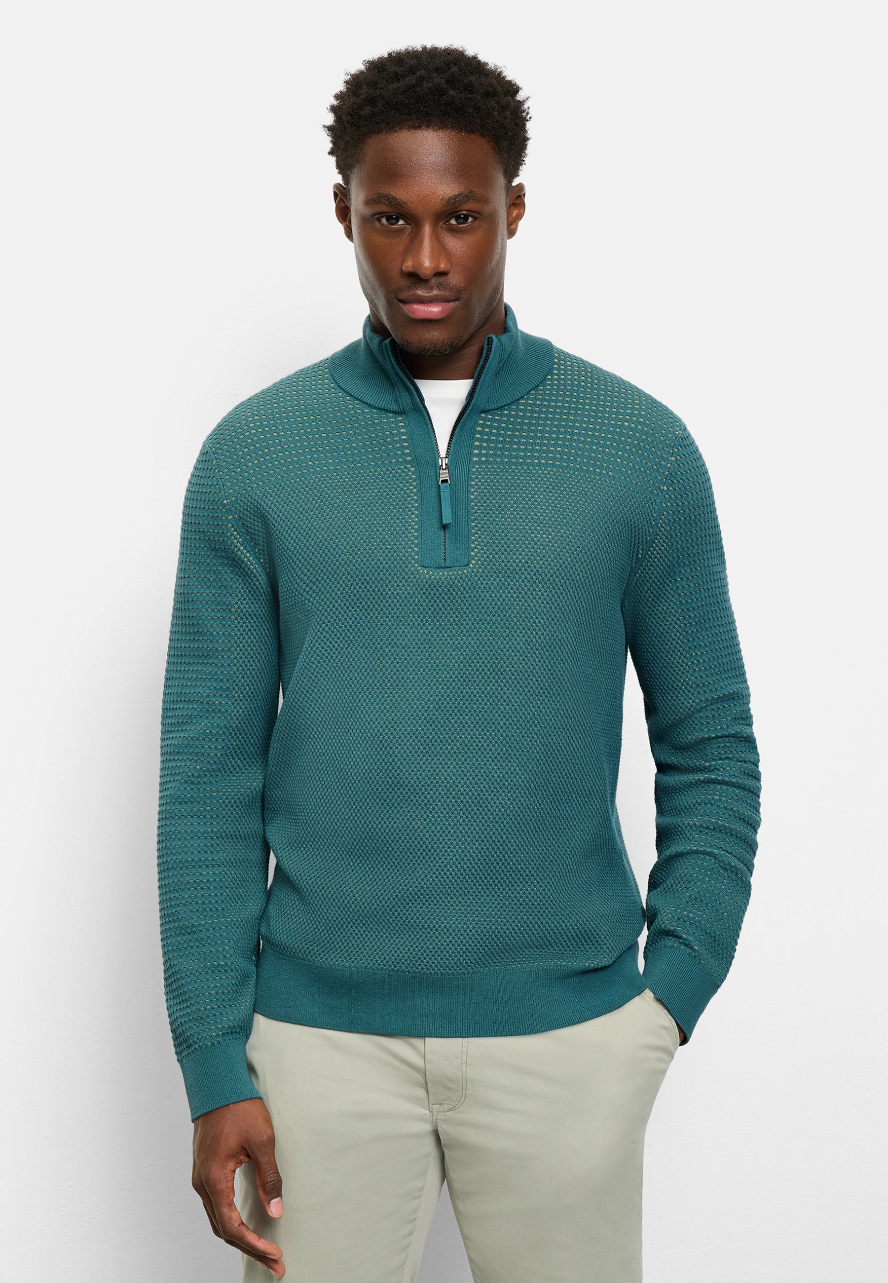 OLYMP Troyer "OLYMP Casual Strick, Troyer"