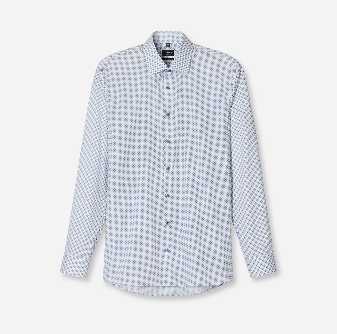OLYMP Langarmhemd »No 6 six«, super slim, New York Kentkragen, gemustert, Businesshemd