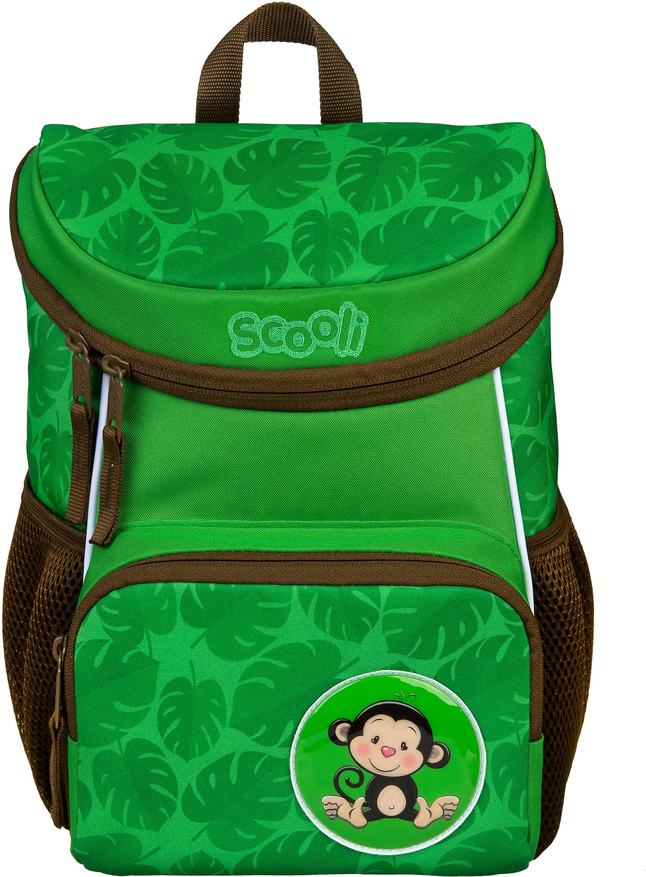 Scooli Kinderrucksack "Mini-Me, Max Monkey", Reflektoren