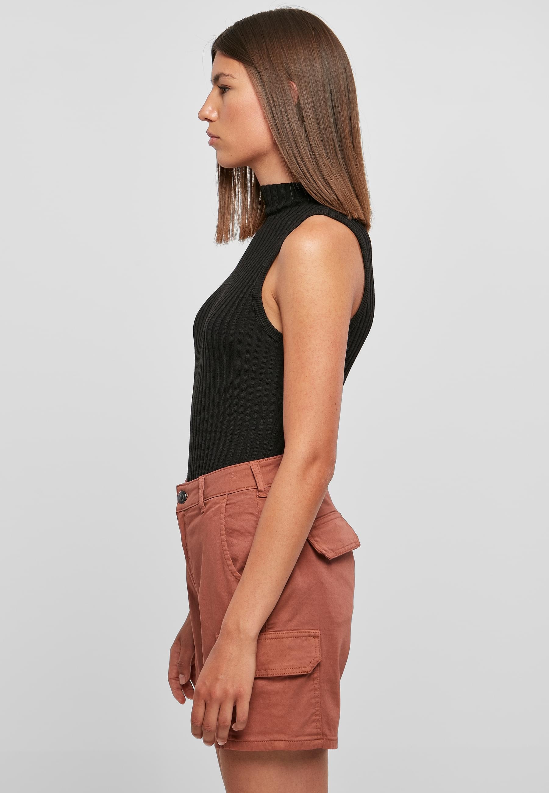 URBAN CLASSICS Muskelshirt »Urban Classics Damen Ladies Rib Knit Sleevless Body«, (1 tlg.)