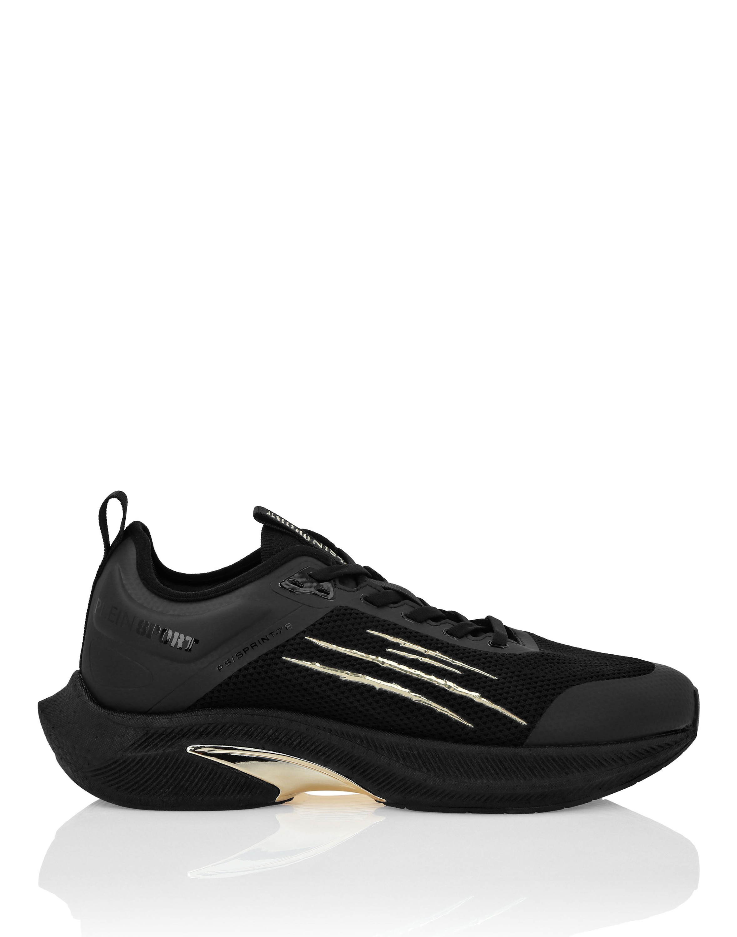 Sneaker PLEIN SPORT "Läufer Sneaker", Damen, Gr. 39, Normalschaft, schwarz (0202, schwarz, schwarz), Schuhe Sneaker