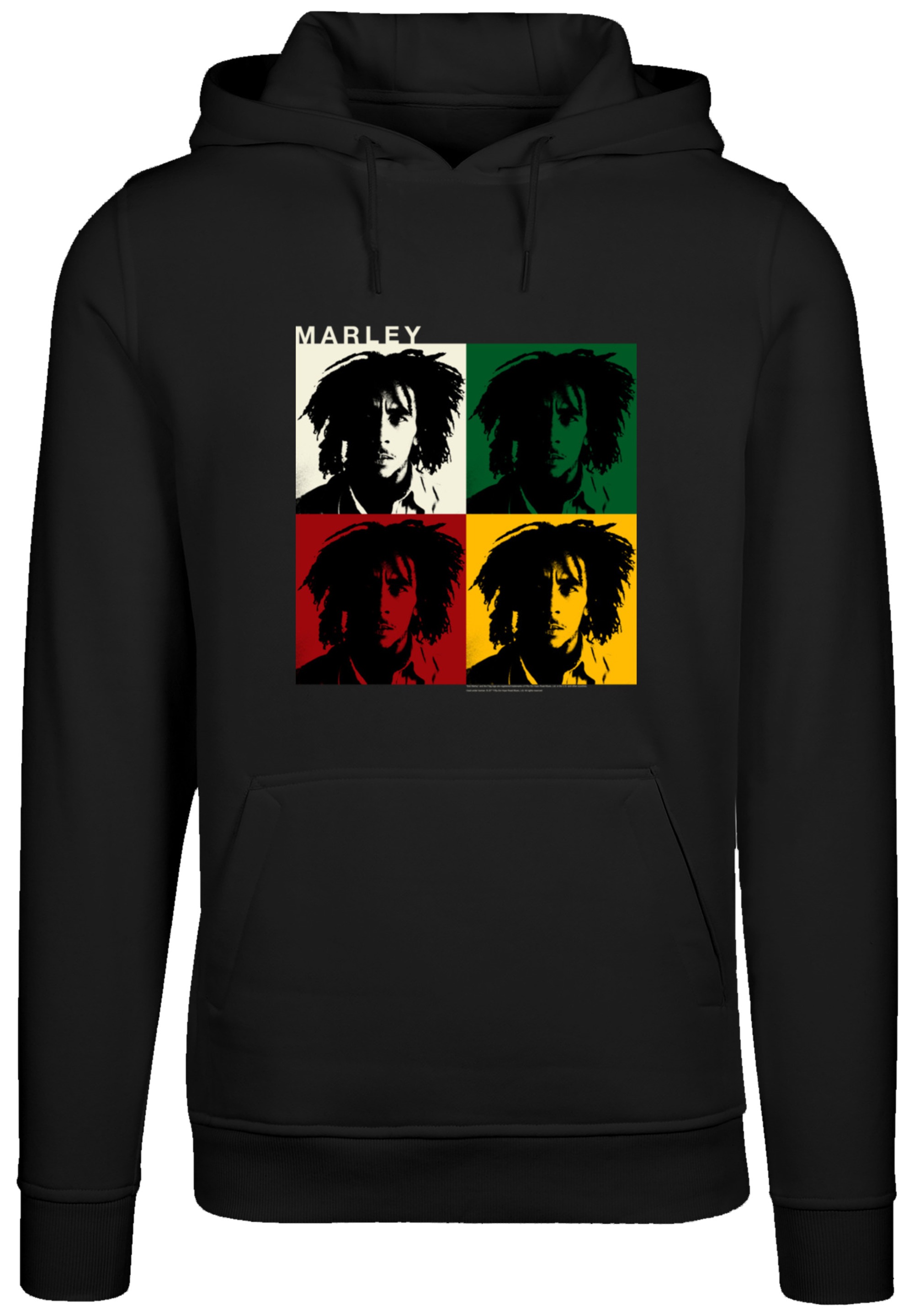 F4NT4STIC Kapuzenpullover »Bob Marley Reggae Music Colour Blocks«, Premium Qualität, Band, Logo