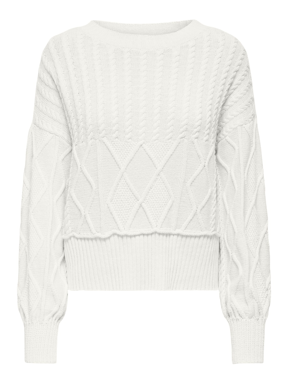 ONLY Strickpullover »ONLKAYA LIFE LS LOOSE CABLE ONECK CC KNT«