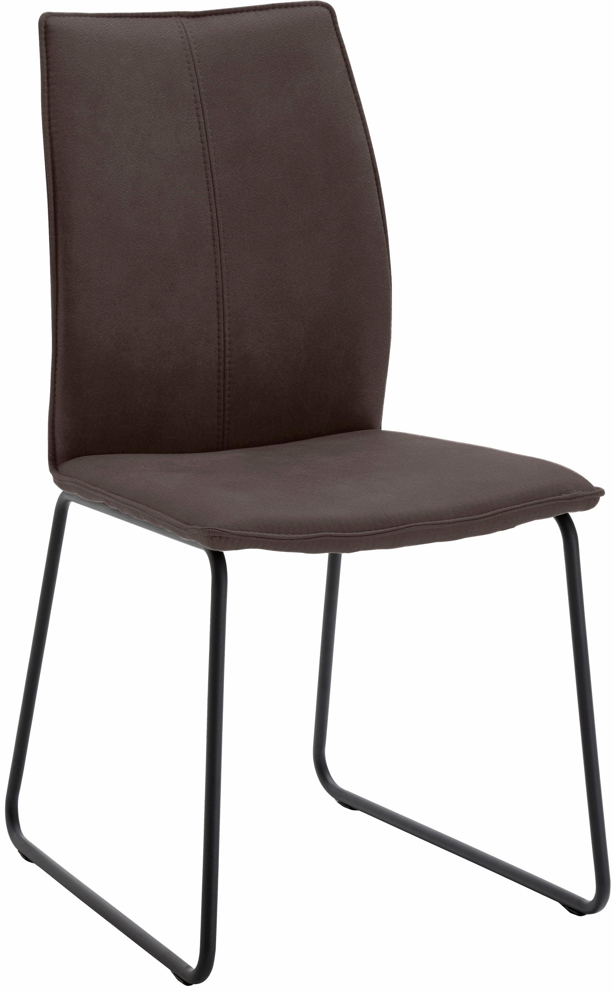 NIEHOFF SITZMÖBEL Polsterstuhl "Capri" (Set) 2 Stk. Leder PRISMA Kufengeste günstig online kaufen
