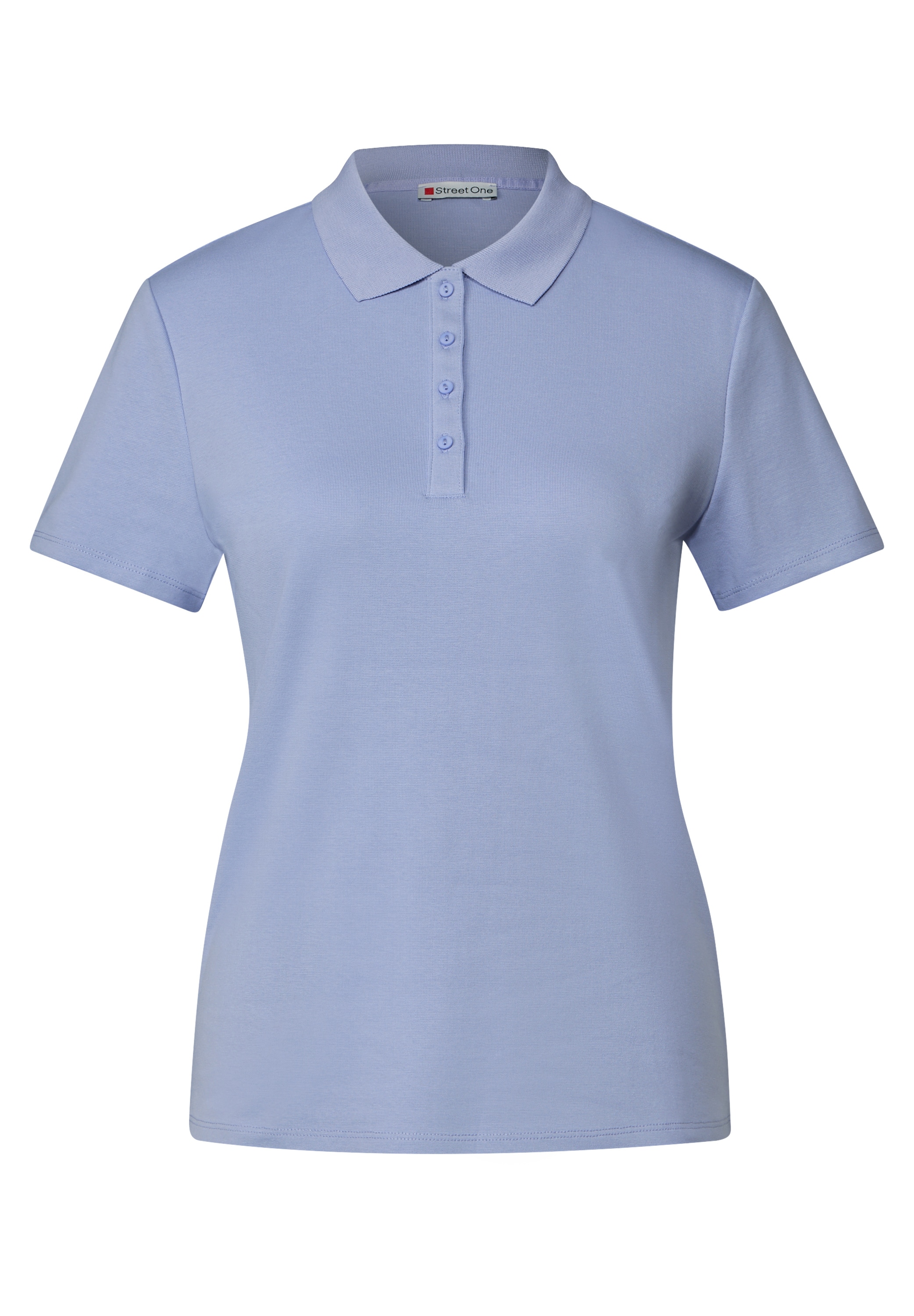 STREET ONE Poloshirt, aus Baumwolle mit Stretchante