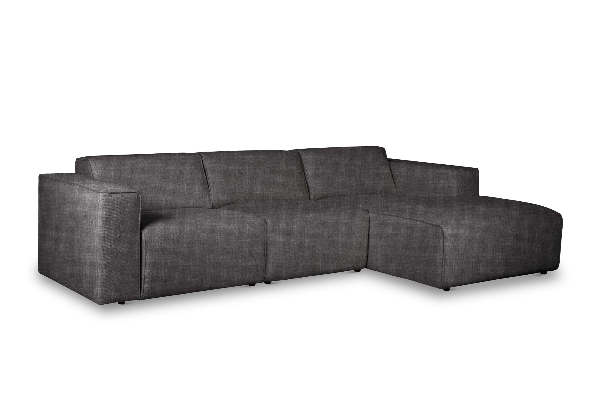 andas Ecksofa »Noord«, L-Form, mit Kedernaht, Breite 281 cm, Cord, Struktur, Webstoff