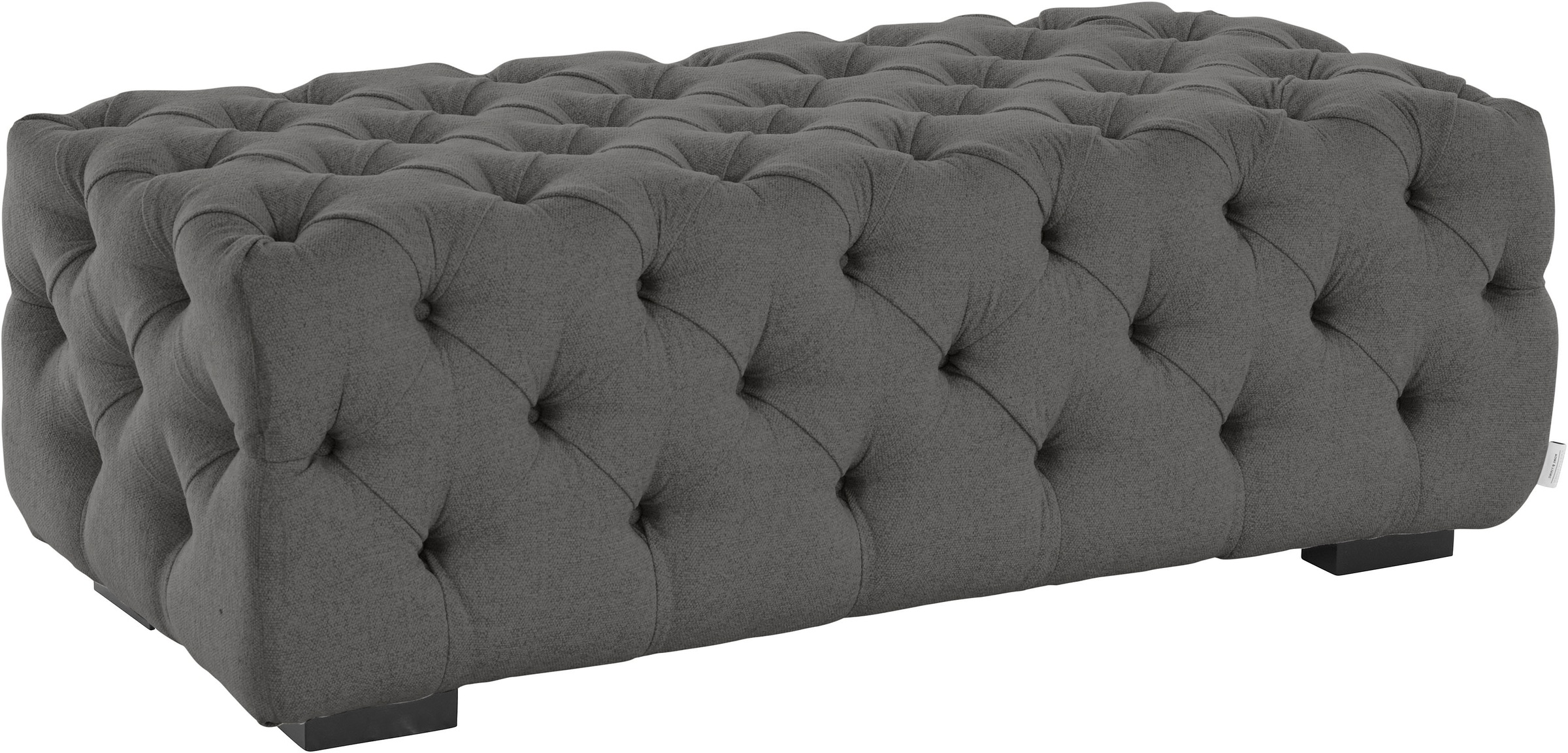 Home affaire Polsterhocker "Kalina", mit klassischer Chesterfield-Knopfheft günstig online kaufen