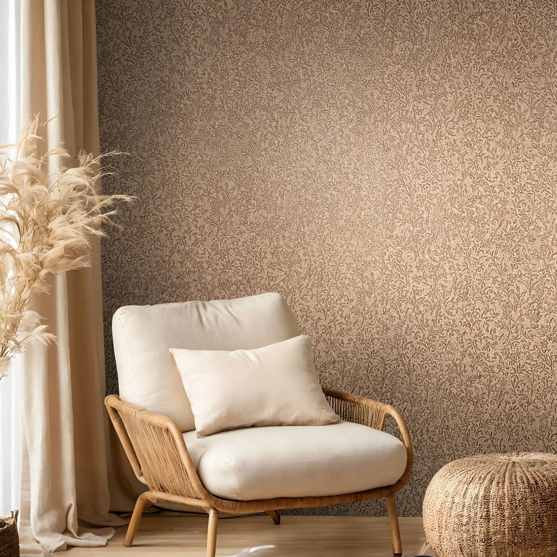 Marburg Vliestapete "Tapete Blossom Touch" floral geprägt moderne Vliestapete für Wohnzimmer Schlafzimmer Küche