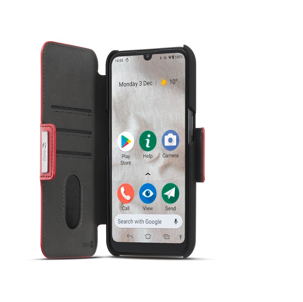 Doro Handyhülle »Wallet Case für Doro 8100« Backcover, Schutzhülle, Handyschutzhülle, Case, Schutzcase, stoßfest