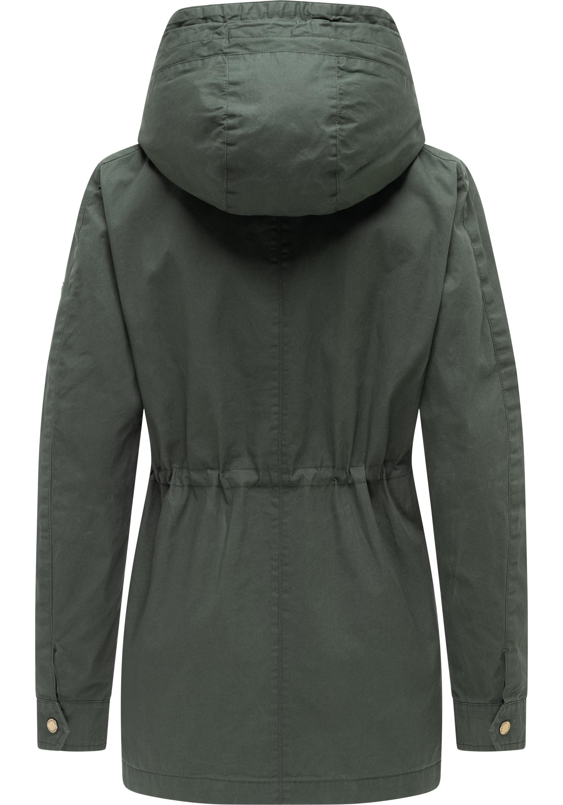 Ragwear Anorak »Lenoa Vintage« mit Kapuze Übergangsparka mit Kapuze und Taillenzugband