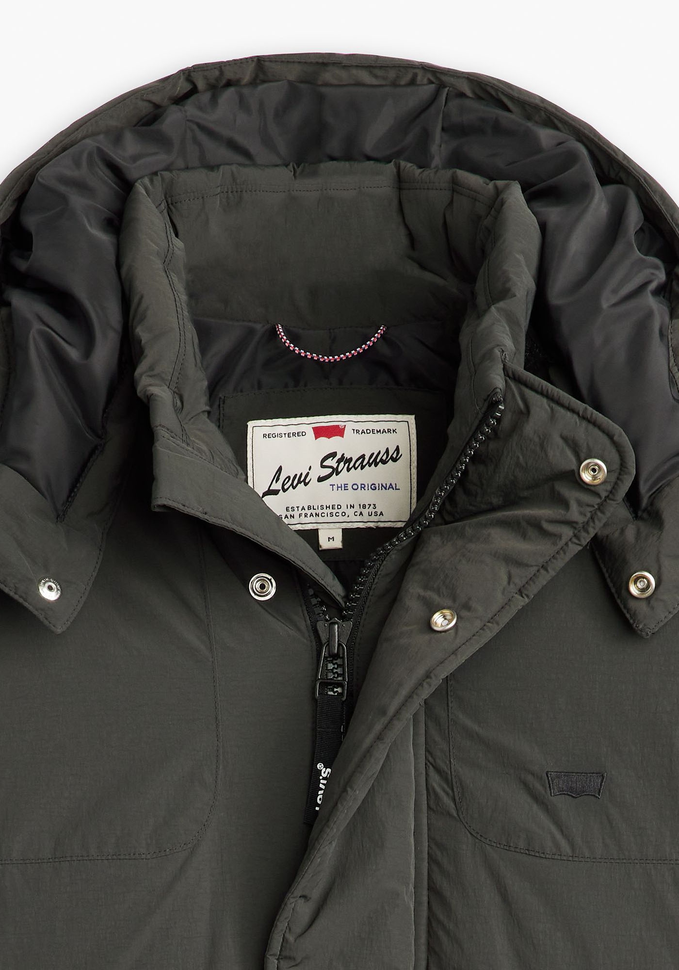 Levi's® Winterjacke »ROCKRIDGE MID PUFFER«, mit Kapuze, mit abnehmbarer Kapuze