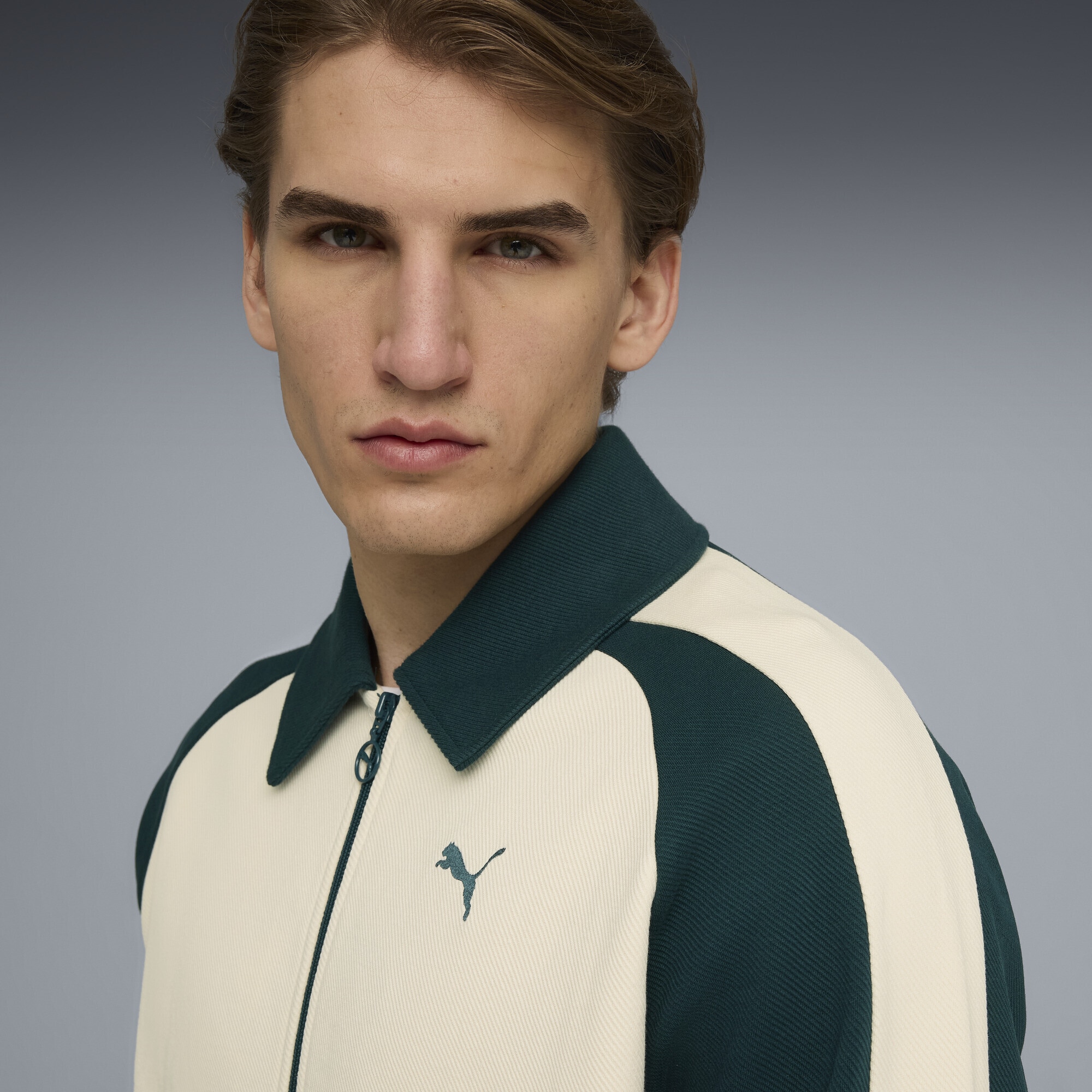 PUMA Sweatjacke »T7 Relaxed Wing Collar Trainingsjacke Erwachsene«