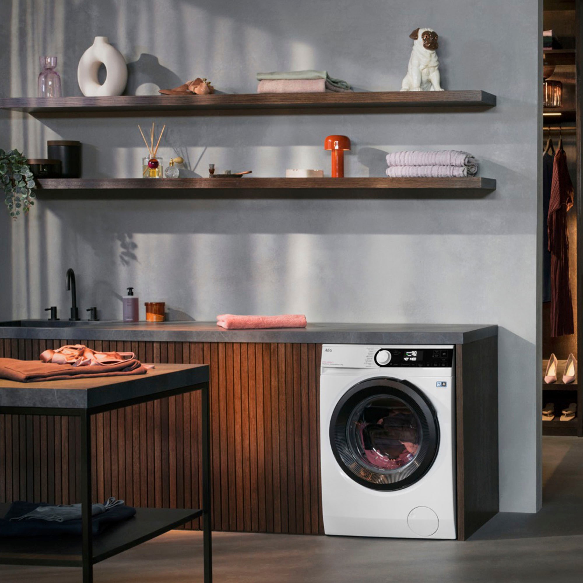 AEG Waschmaschine 7000 »LR7A70490«, 9 kg, 1400 U/min, ProSteam - Dampf-Programm für 96 % weniger Wasserverbrauch