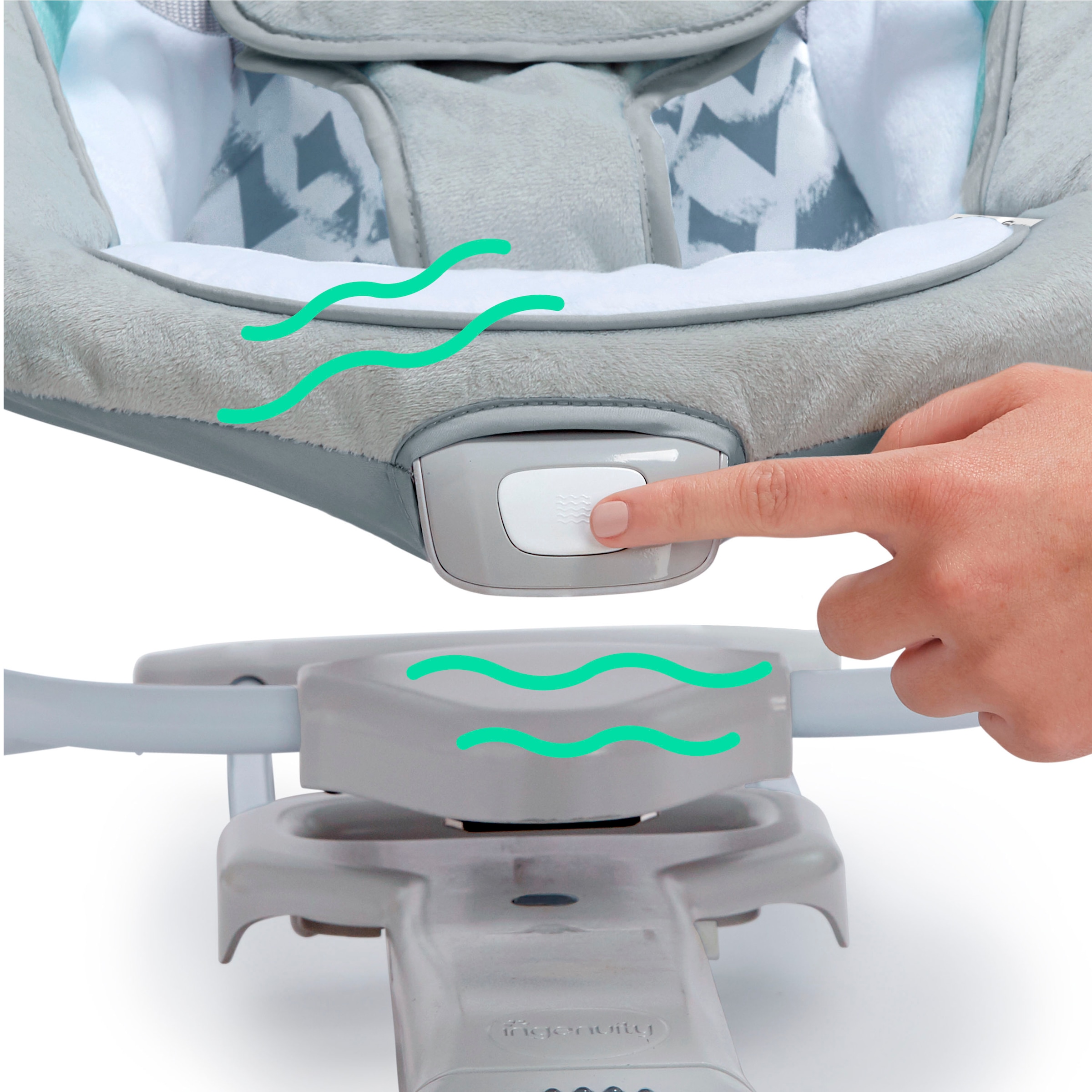 ingenuity Babyschaukel »ConvertMe Swing-2-Seat Portable Swing - Raylan«, mit automatischer Schaukelfunktion und Sound-Effekt