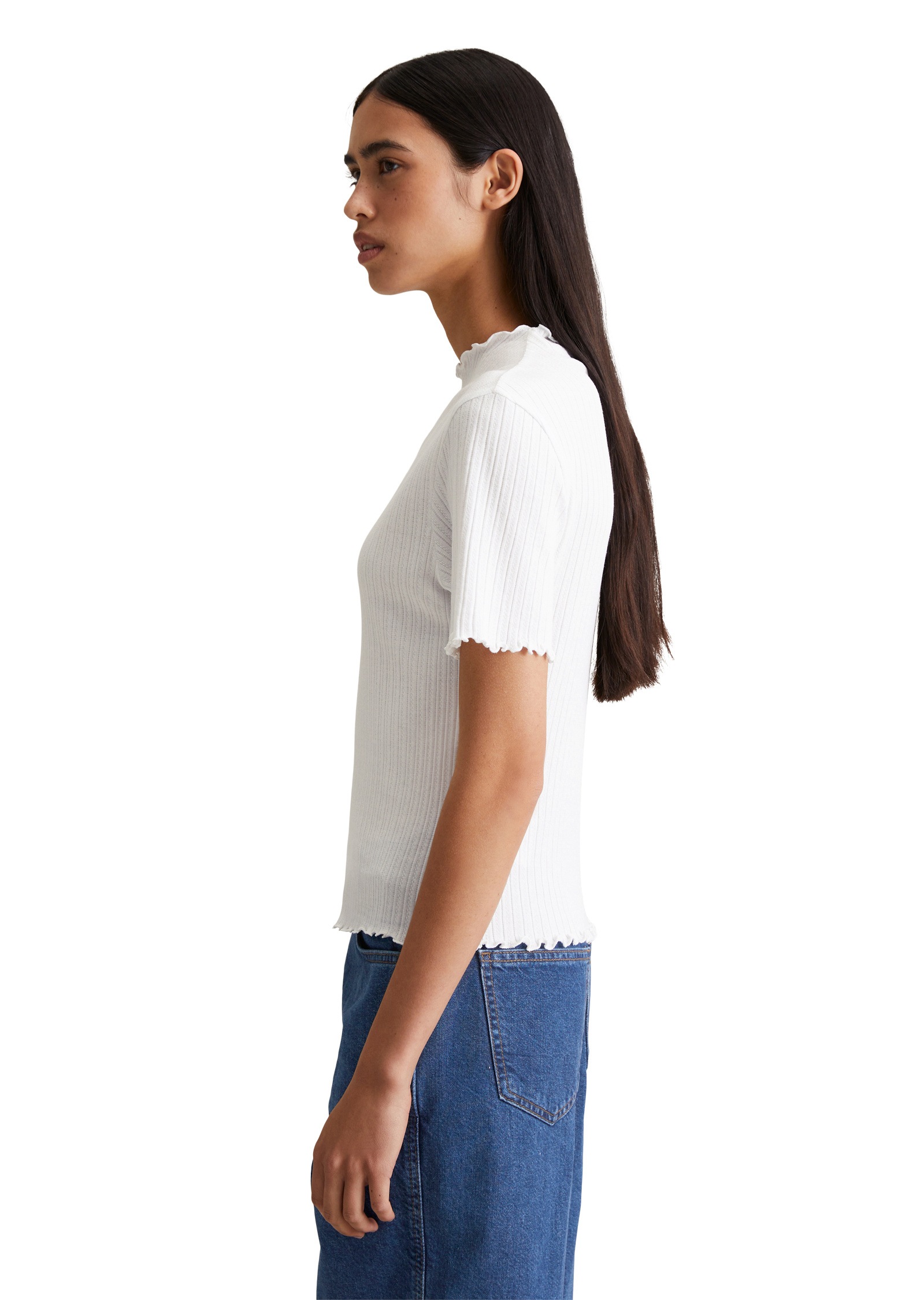 Marc OPolo DENIM T-Shirt "aus modernem Ribbjersey" günstig online kaufen