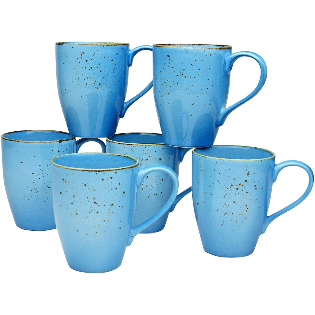 CreaTable Becher »Kaffeebecher NATURE COLLECTION«, (Set, 6 tlg.)