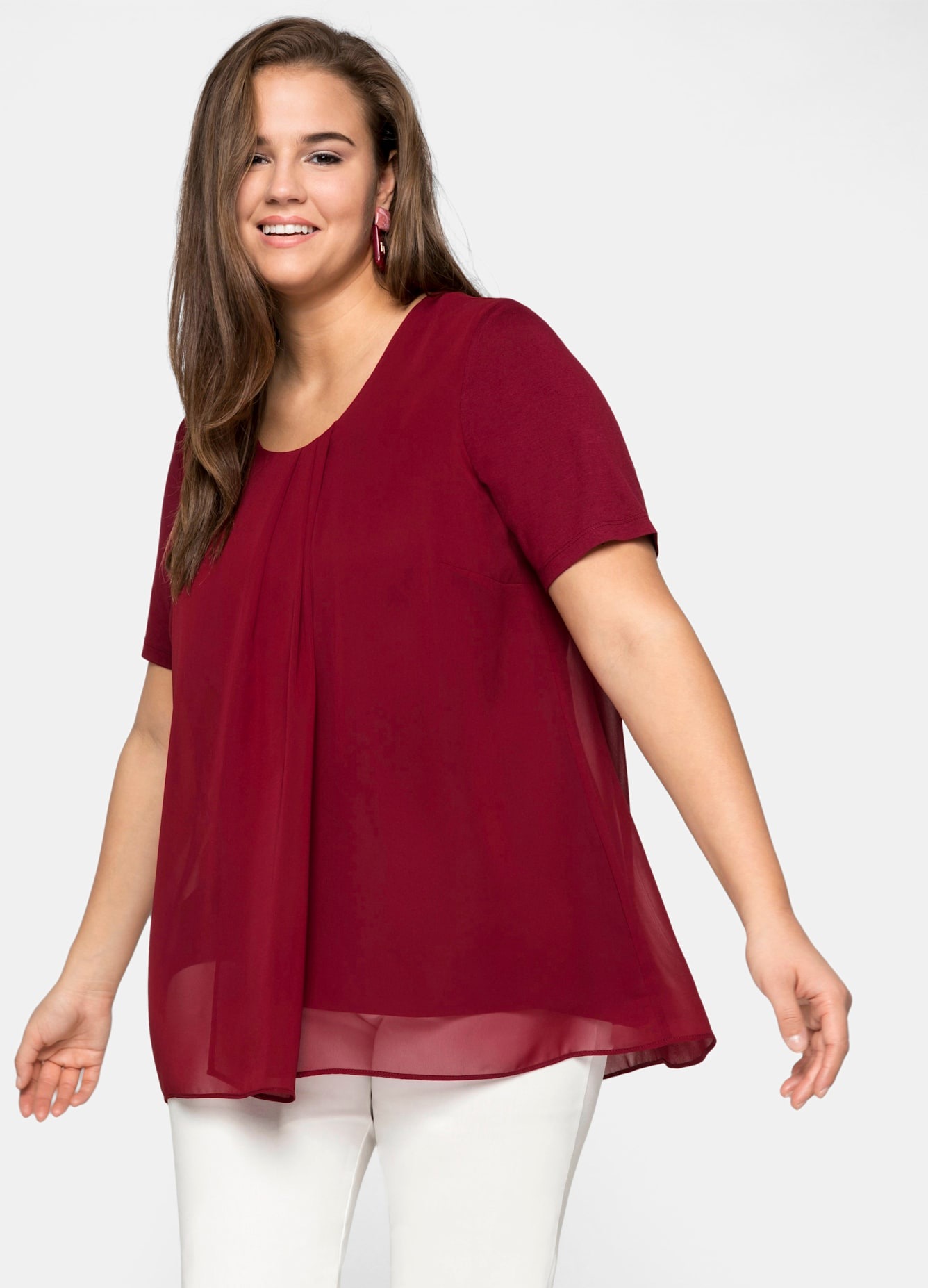 Sheego Blusenshirt "Blusenshirt" 1 Stk. günstig online kaufen