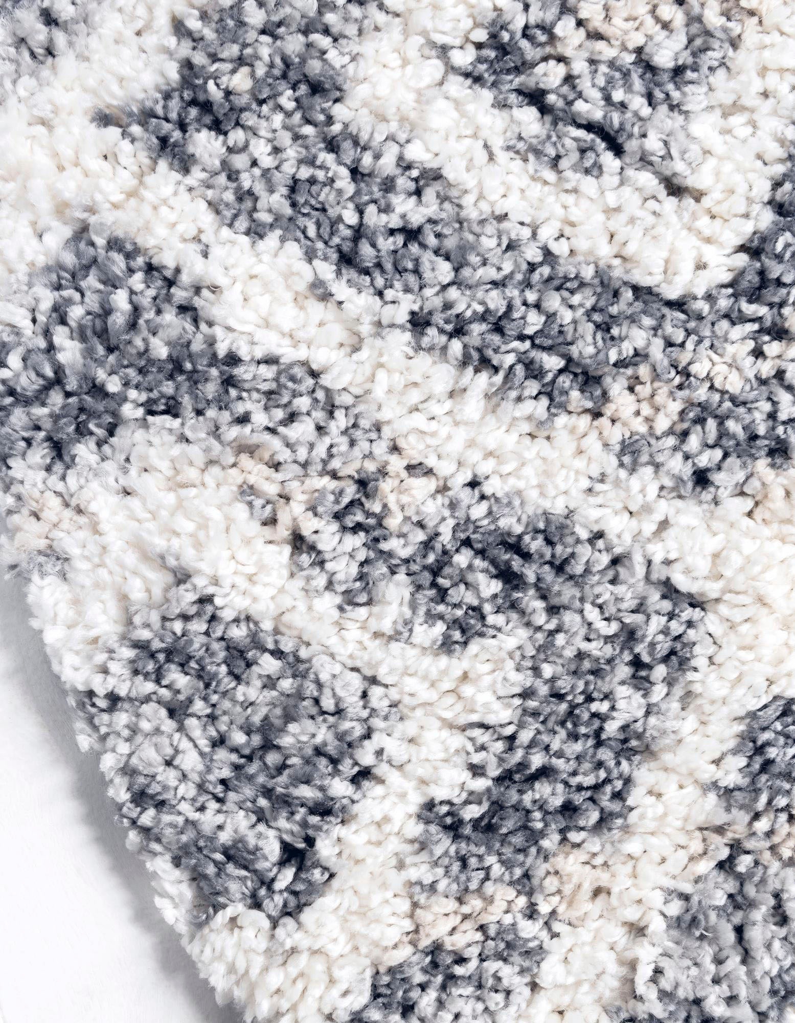 Myflair Möbel & Accessoires Hochflor-Teppich »Top Shag«, rund, 32 mm Höhe, gewebt, Rauten Design, melierte Optik, weich & kuschelig