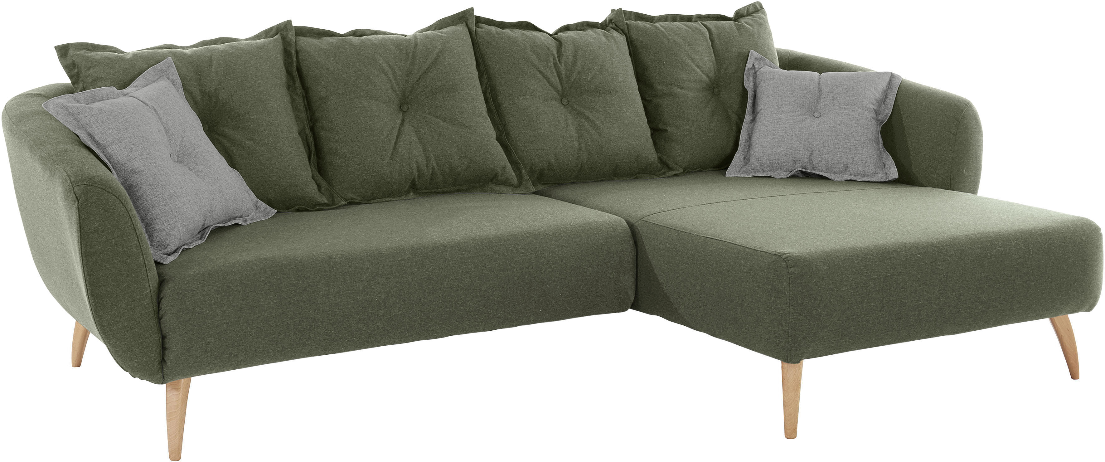 Thumbnail - Home affaire Ecksofa "Baggio formschöne Polsterecke, bequem, Breite 277cm, L-Form", Zierkissen inklusive