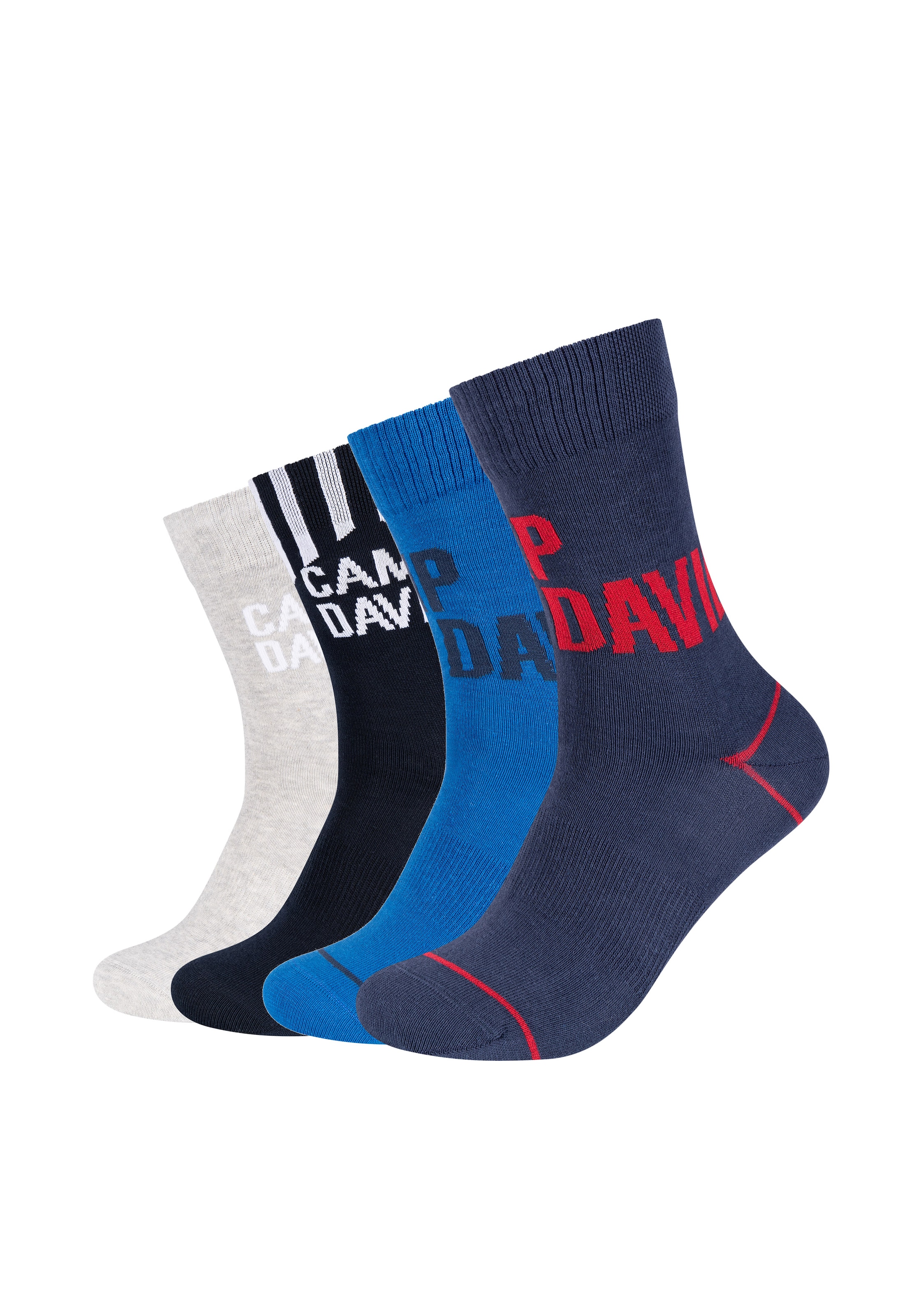 CAMP DAVID Socken "casual" 4 Stk. tlg. mit elastischem Bund günstig online kaufen
