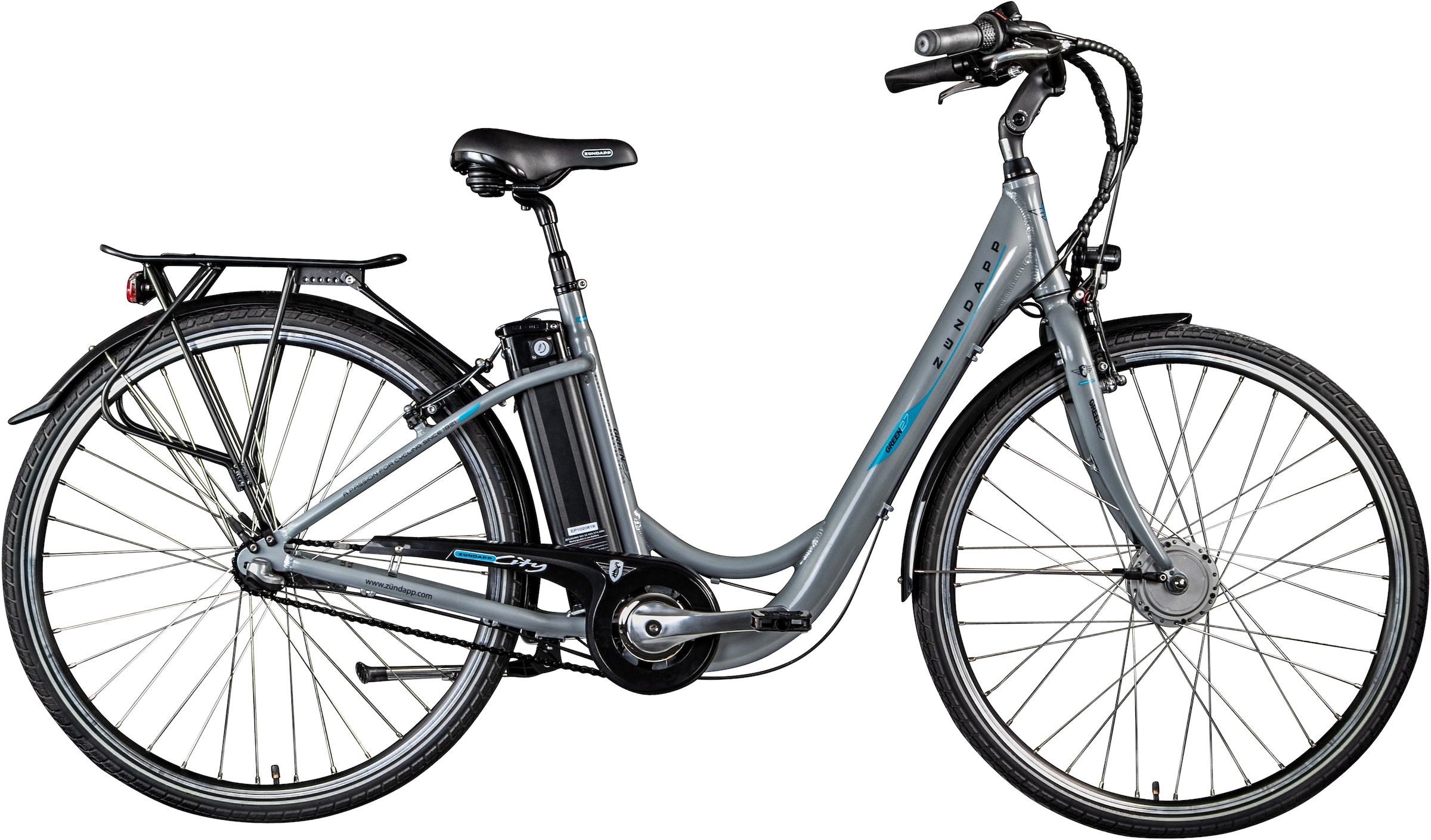 Zündapp E-Bike »Green 2.7«, 3 Gang, Frontmotor 250 W, Pedelec, Elektrofahrrad für Damen u. Herren, Cityrad