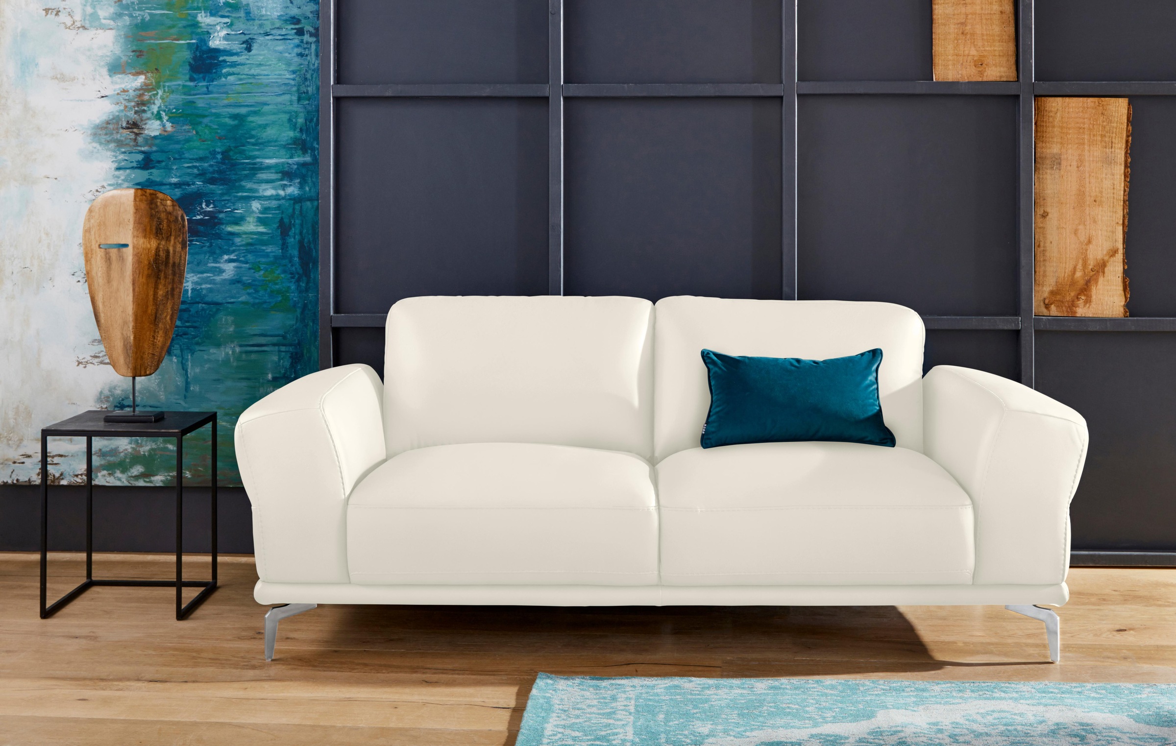 W.SCHILLIG 2-Sitzer »montanaa«, mit Metallfüßen in Chrom glänzend, Breite 192 cm