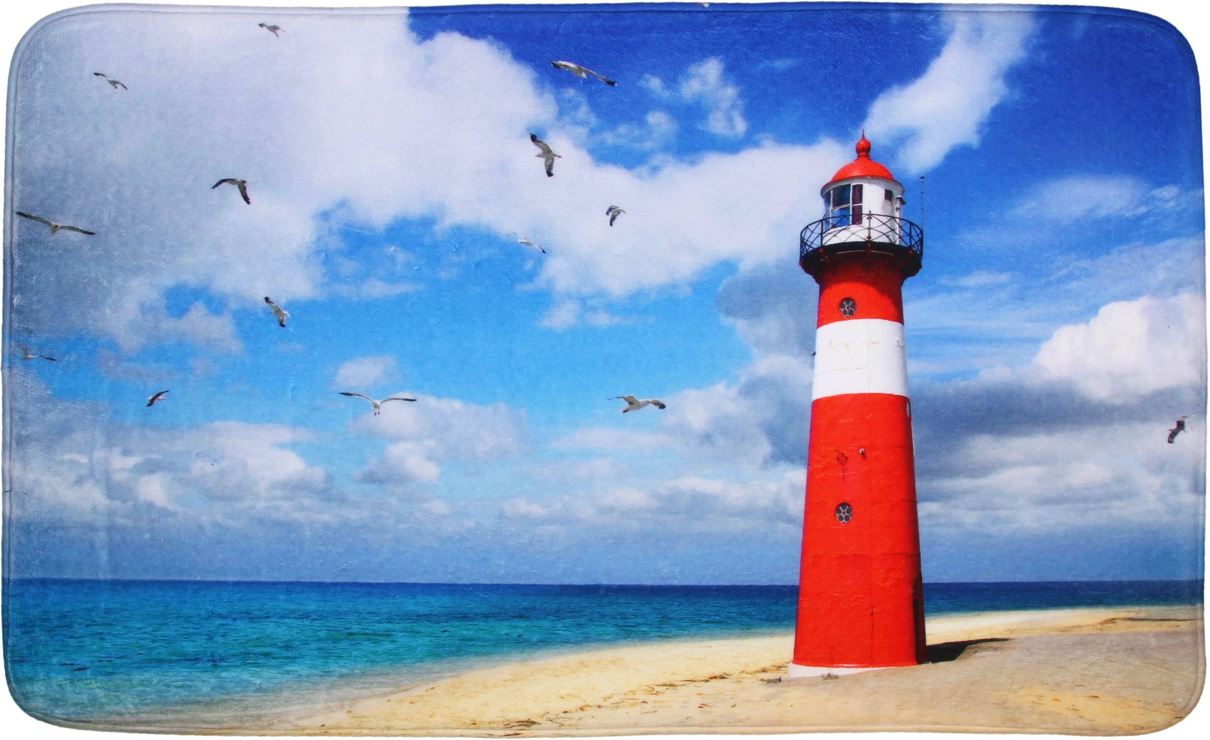 Sanilo Badaccessoire-Set "Leuchtturm" bestehend aus WC-Sitz, Badteppich und günstig online kaufen