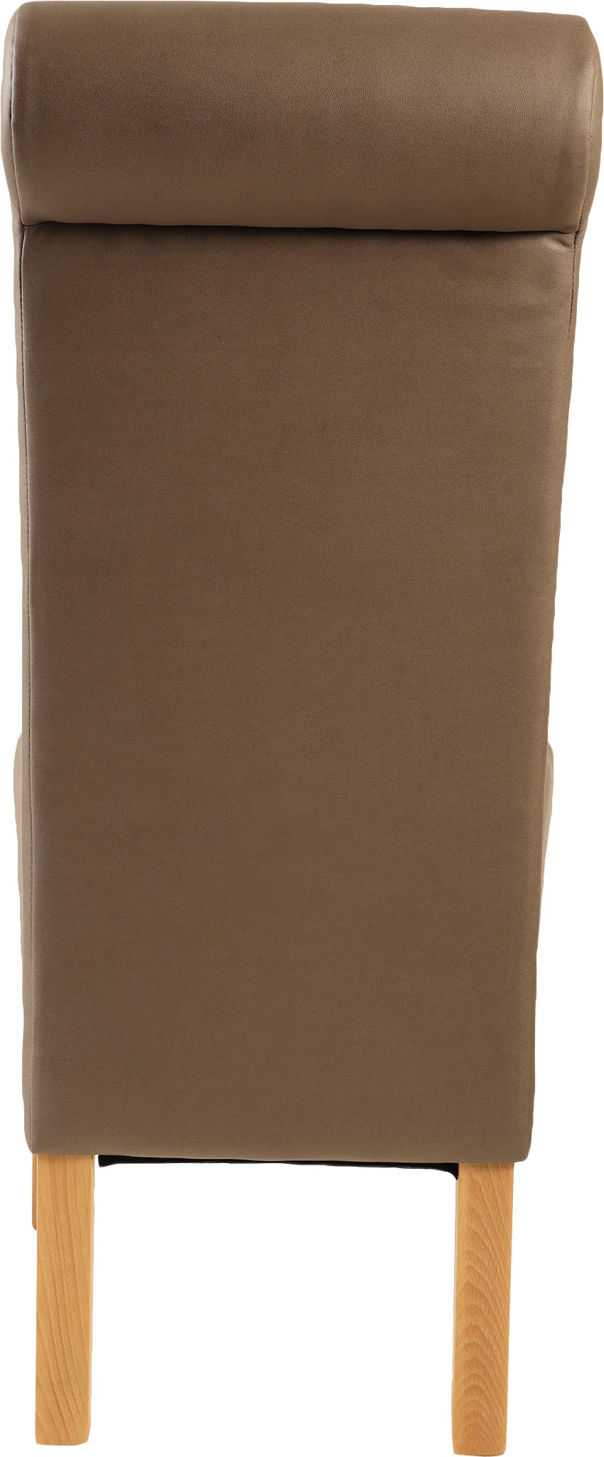 Home affaire 4-Fußstuhl »Rito«, (Set), 2 St., Microfaser, Gestell Buche natur oder wenge lackiert