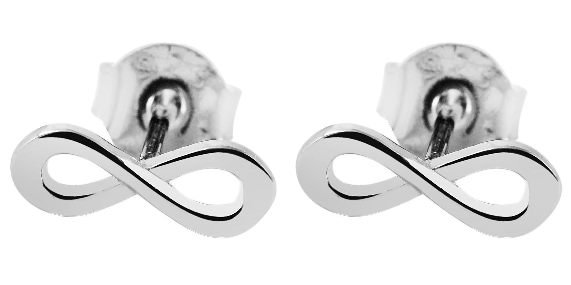 Thumbnail - Adelia´s Paar Ohrhänger "Damen Ohrringe – Ohrstecker Unendlichkeitszeichen aus 925 Silber" Ein stilvolles Geschenk für b...