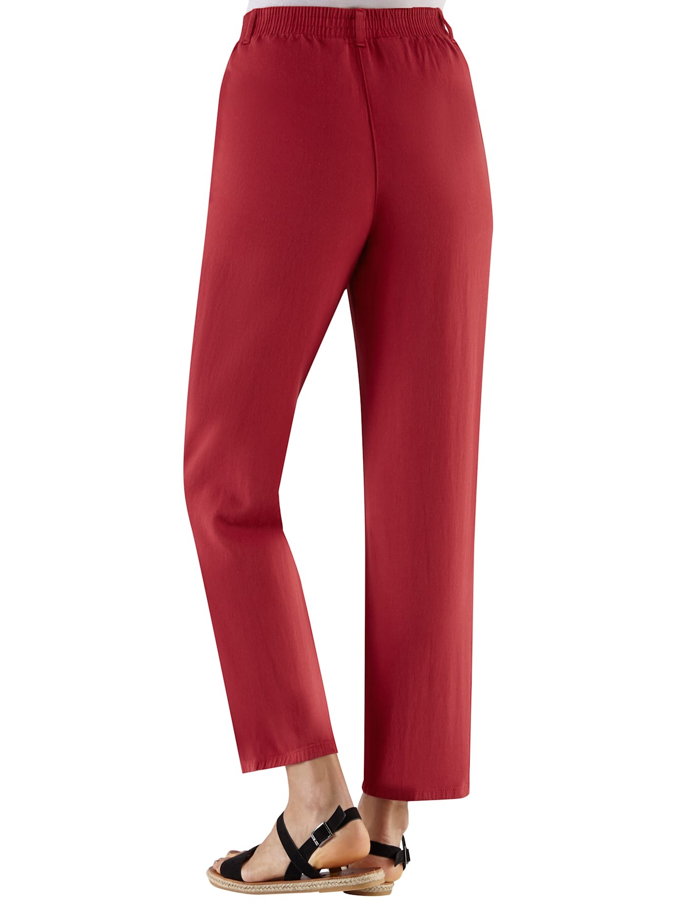 Classic Basics Women's Pull-On Trousers Wine Red 48 3