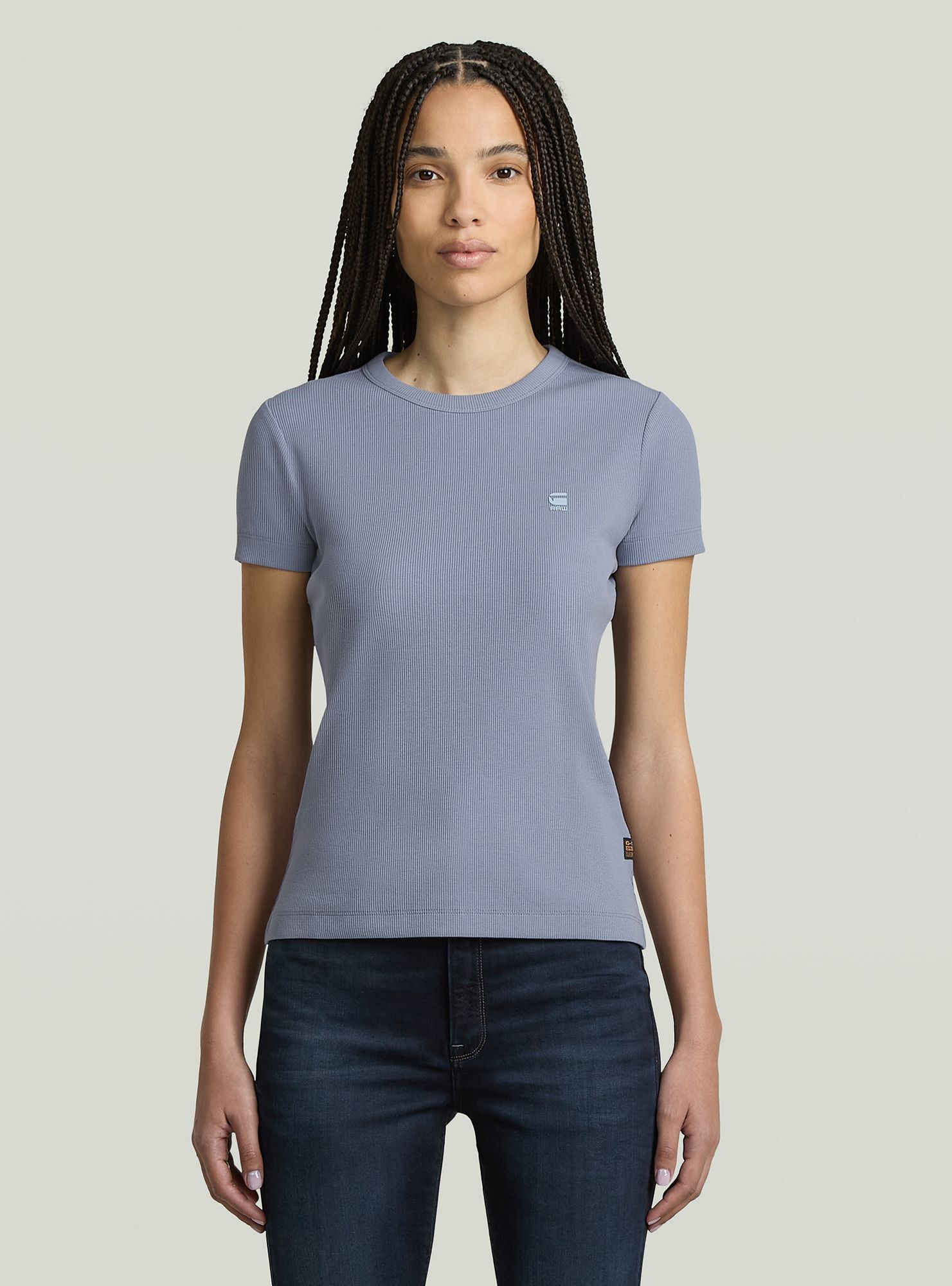 G-Star T-Shirt "Rib Cap Sleeve T-Shirt"