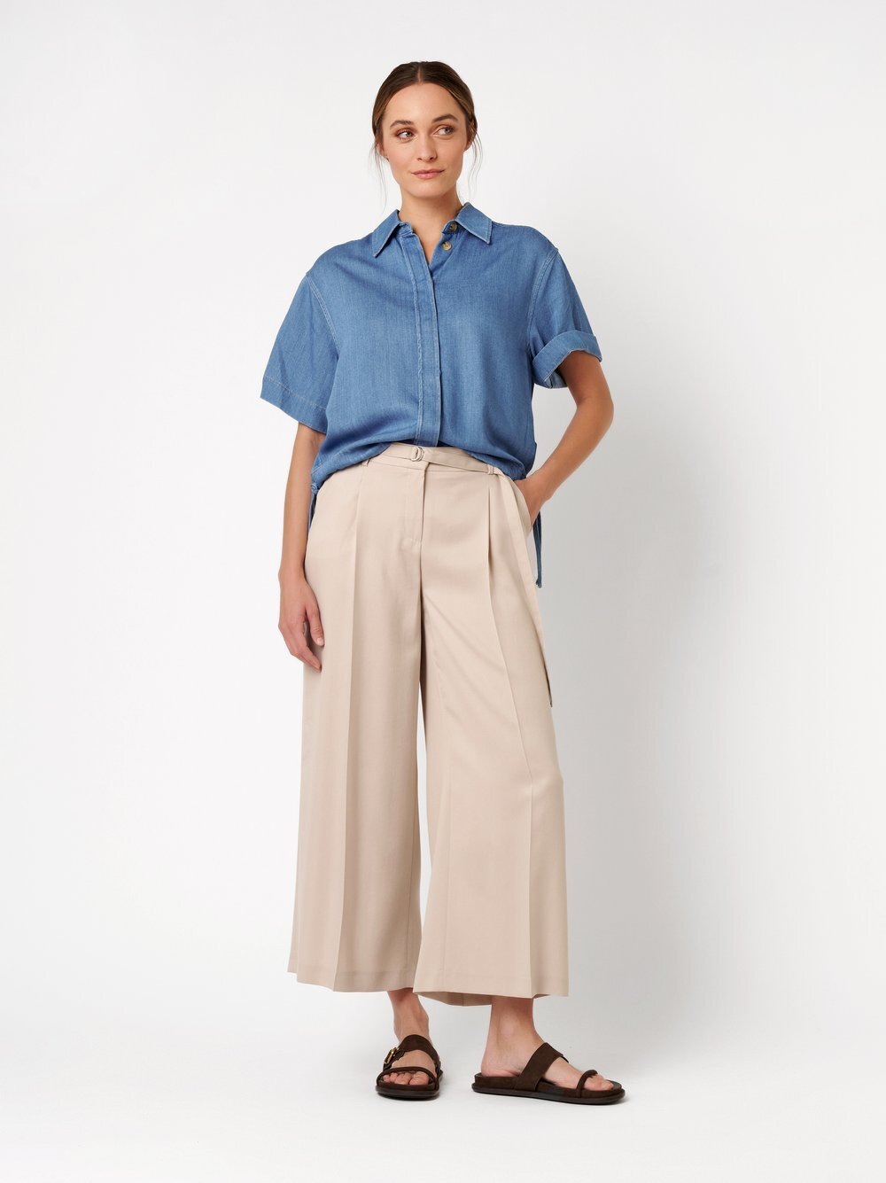 TONI Culotte »Luisa Culotte«  mit Gürtel und Bundfalten