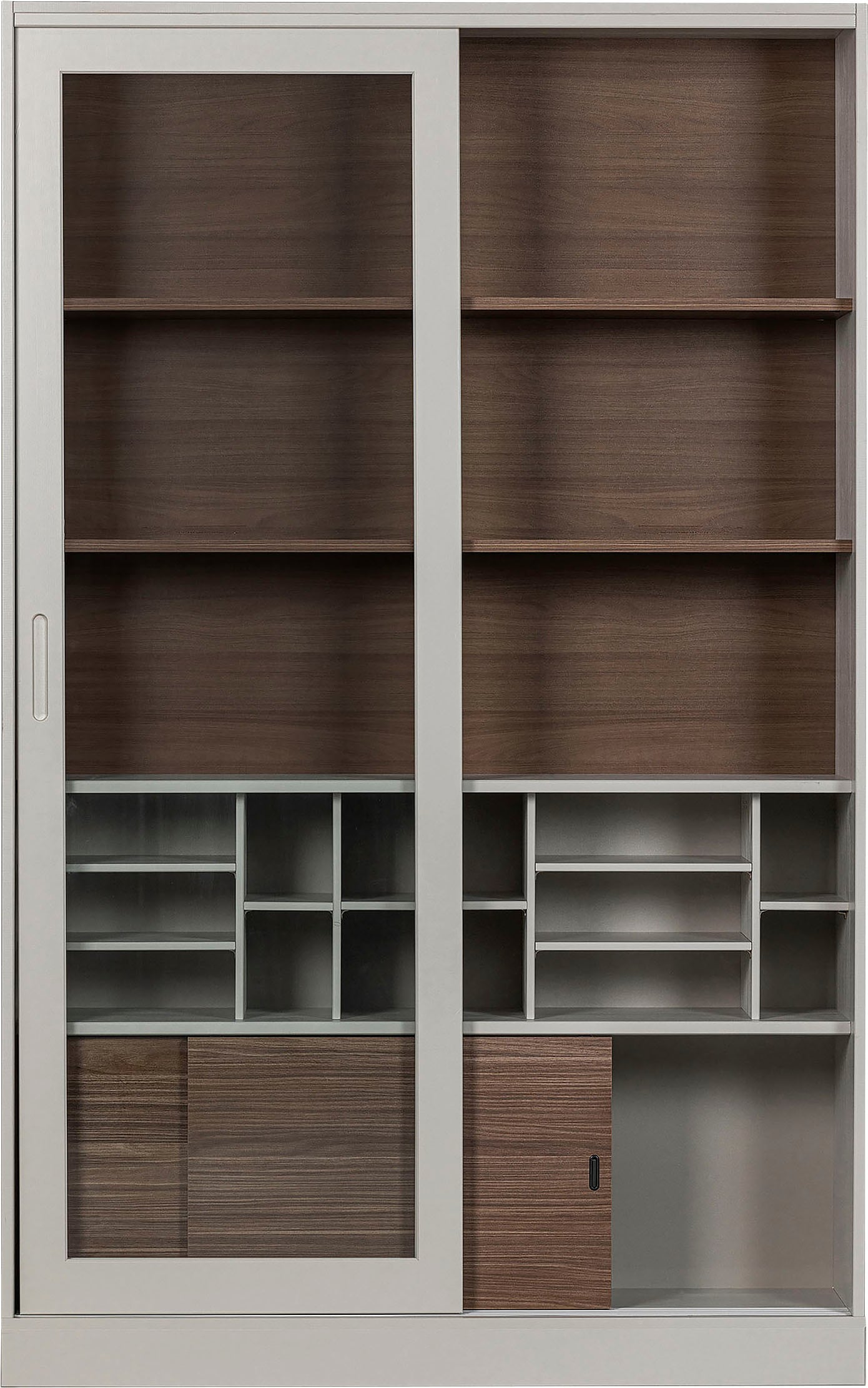 WOOOD Vitrine »James«, mit Glas, viel Stauraum, H 200 cm x B 125 cm