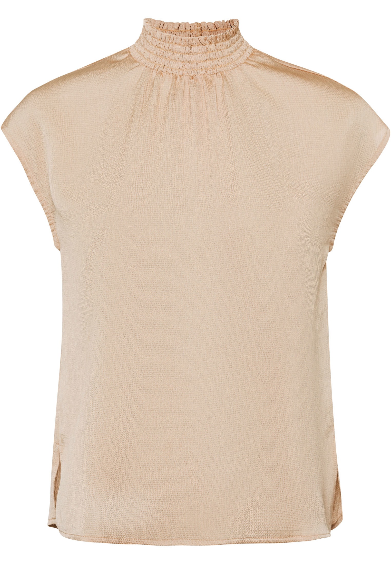 Zero Satinbluse »zero Satinbluse mit Stehkragen«