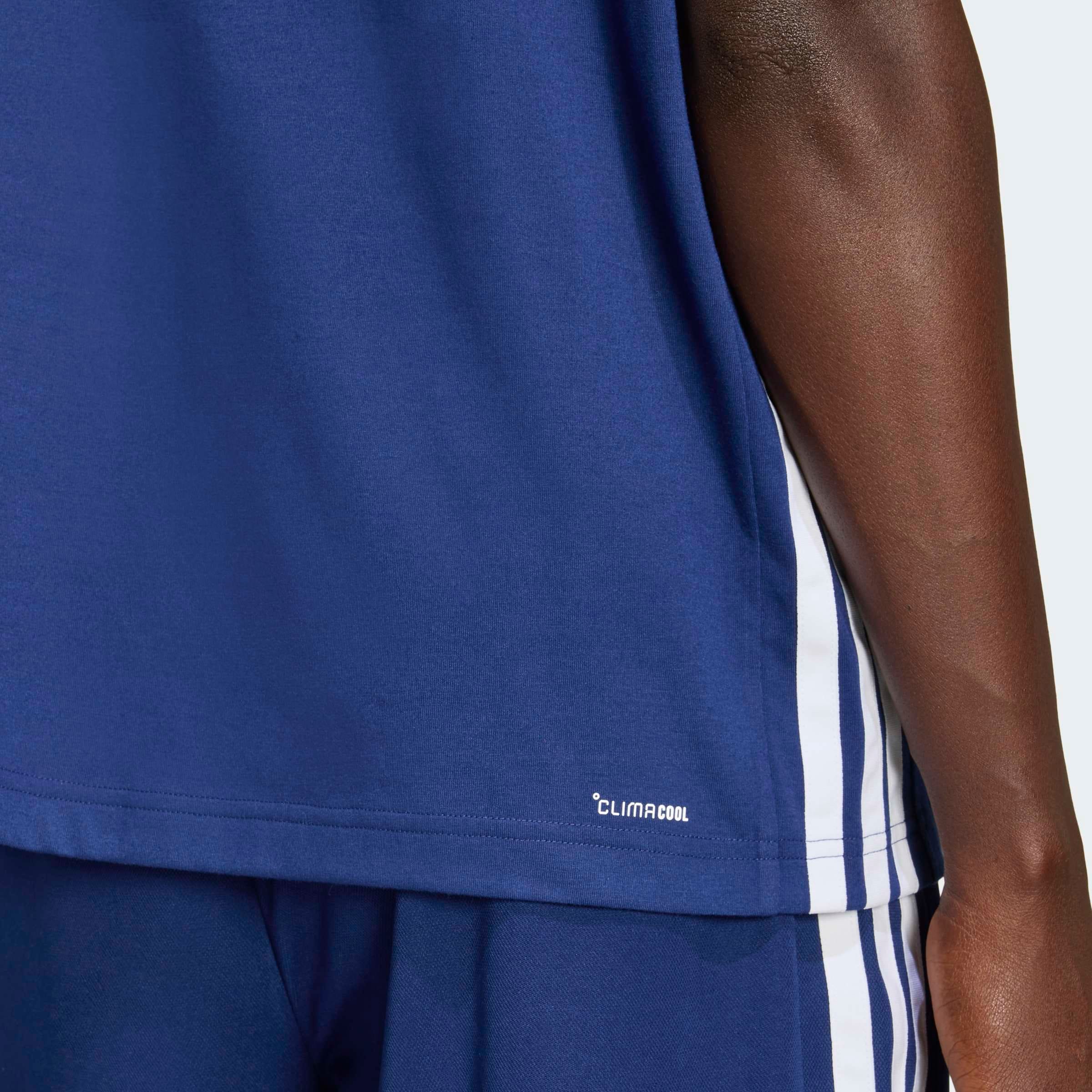 adidas Performance T-Shirt »WORKOUT ESSENTIALS FEELREADY 3-STREIFEN« mit Rundhalsausschnitt, sportlicher Stil, aus Single Jersey