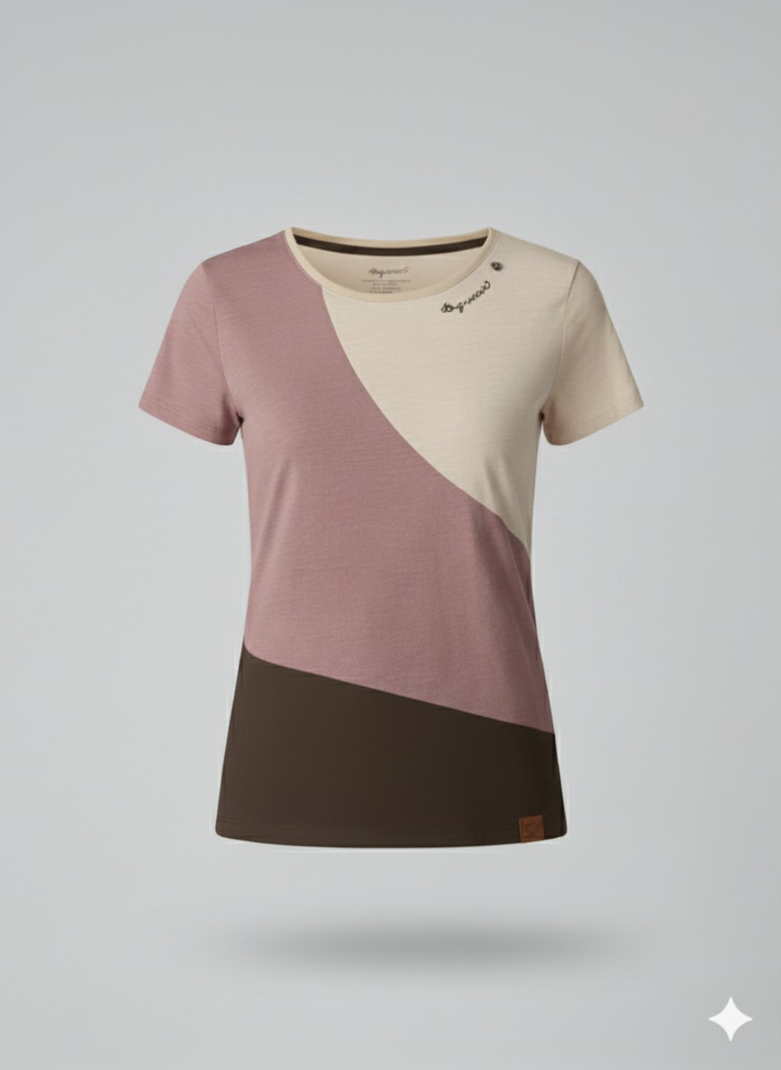 Ragwear Kurzarmshirt »MINT BLOCK O« mit Logo-Patches an Saum und Ärmel