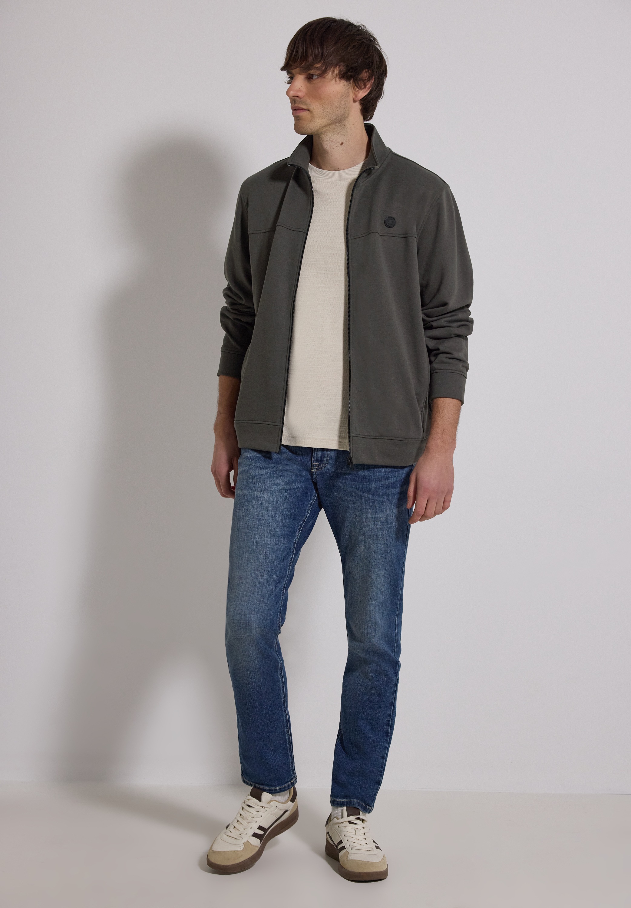 STREET ONE MEN Kurzjacke ohne Kapuze mit Stehkragen