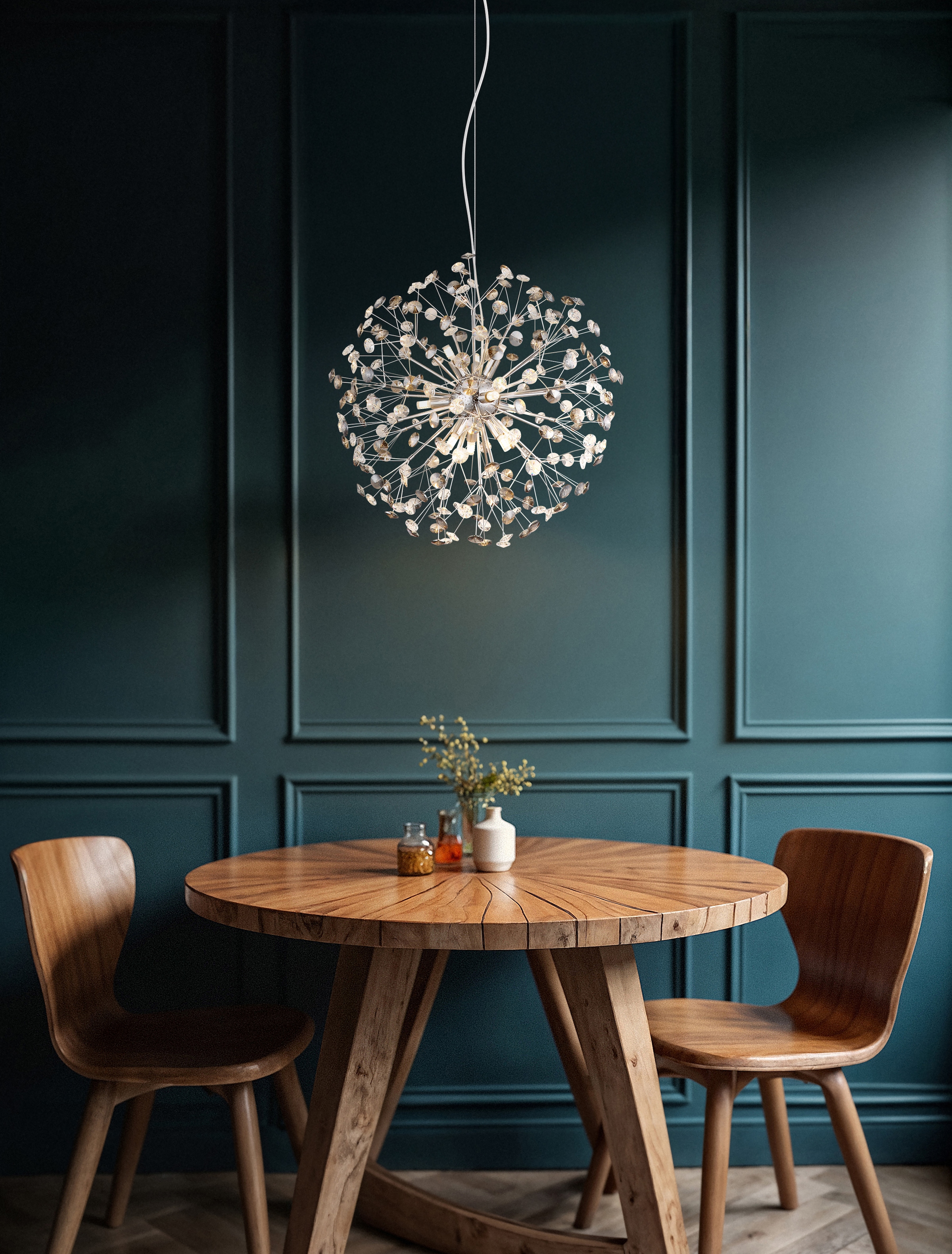 GLOBO LIGHTING Hängeleuchte »KATRINA« G9 1 Stk. Warmweiß Luster Hängelampe Esszimmer Esstisch-Lampe elegant