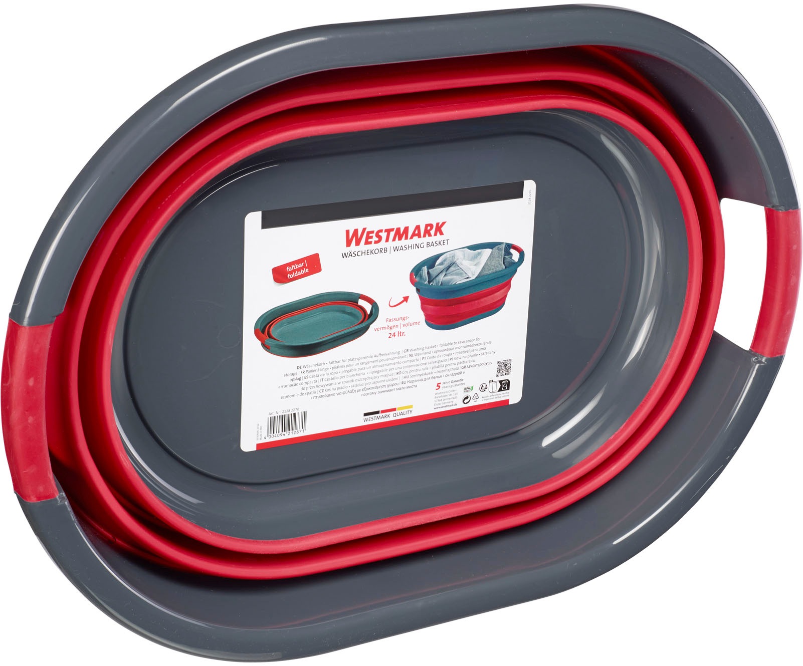 WESTMARK Wäschekorb, faltbar, 24 Liter
