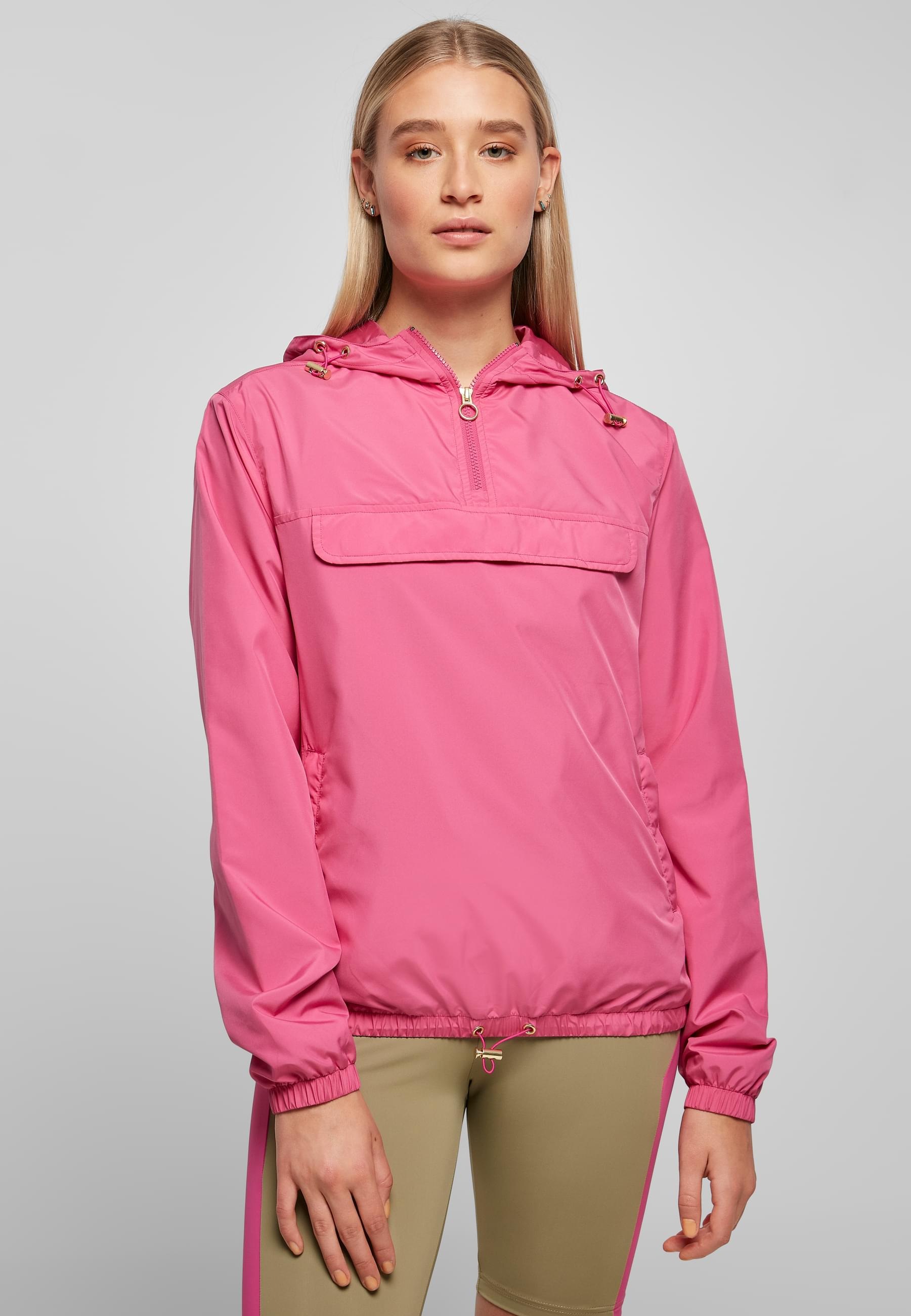 URBAN CLASSICS Allwetterjacke »Urban Classics Damen Ladies Basic Pull Over Jacket«, (1 St.), mit Kapuze